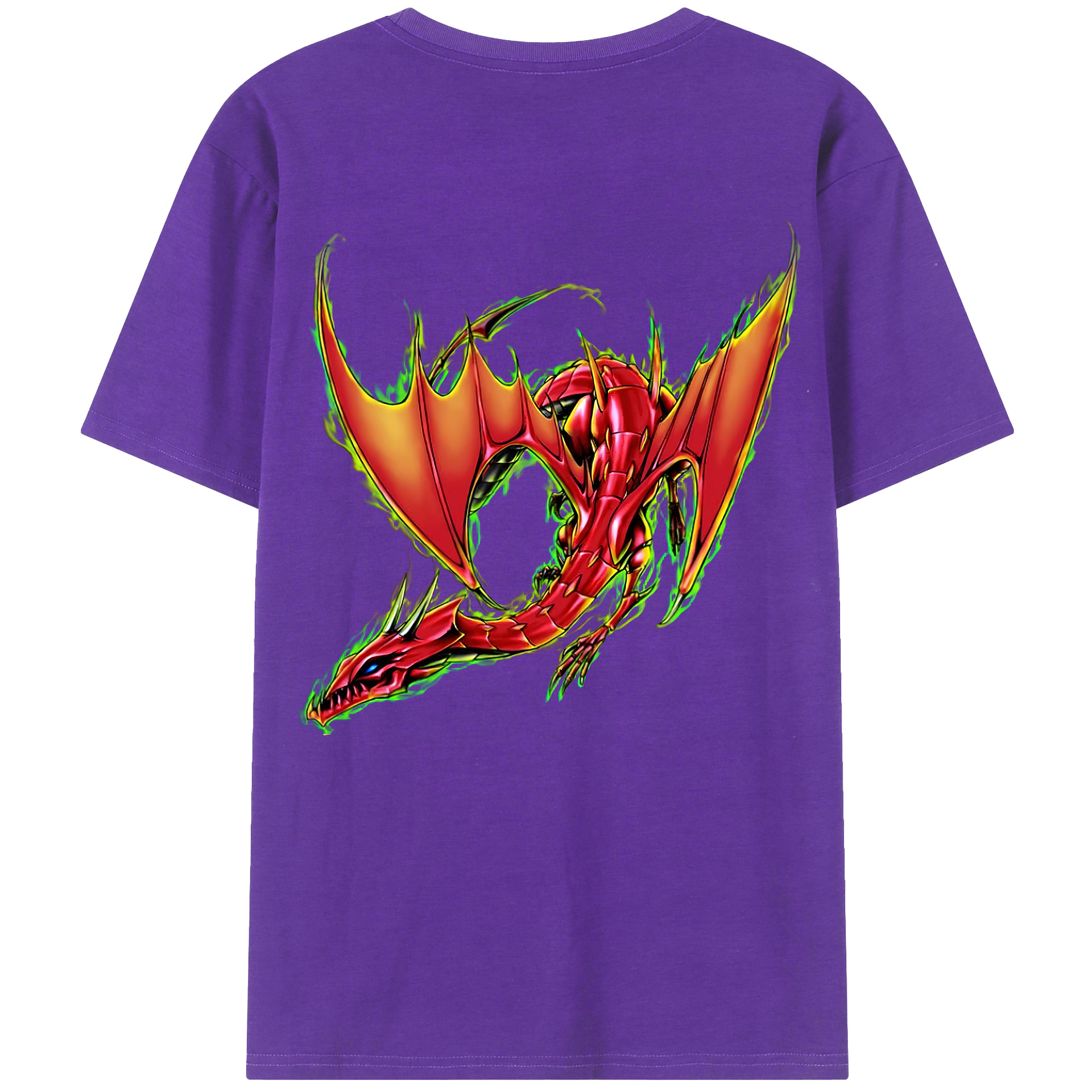 （画像用） 遊☆戯☆王 Yu-Gi-Oh! 綿100％ メンズ半袖Tシャツ（バックプリント） 通気性