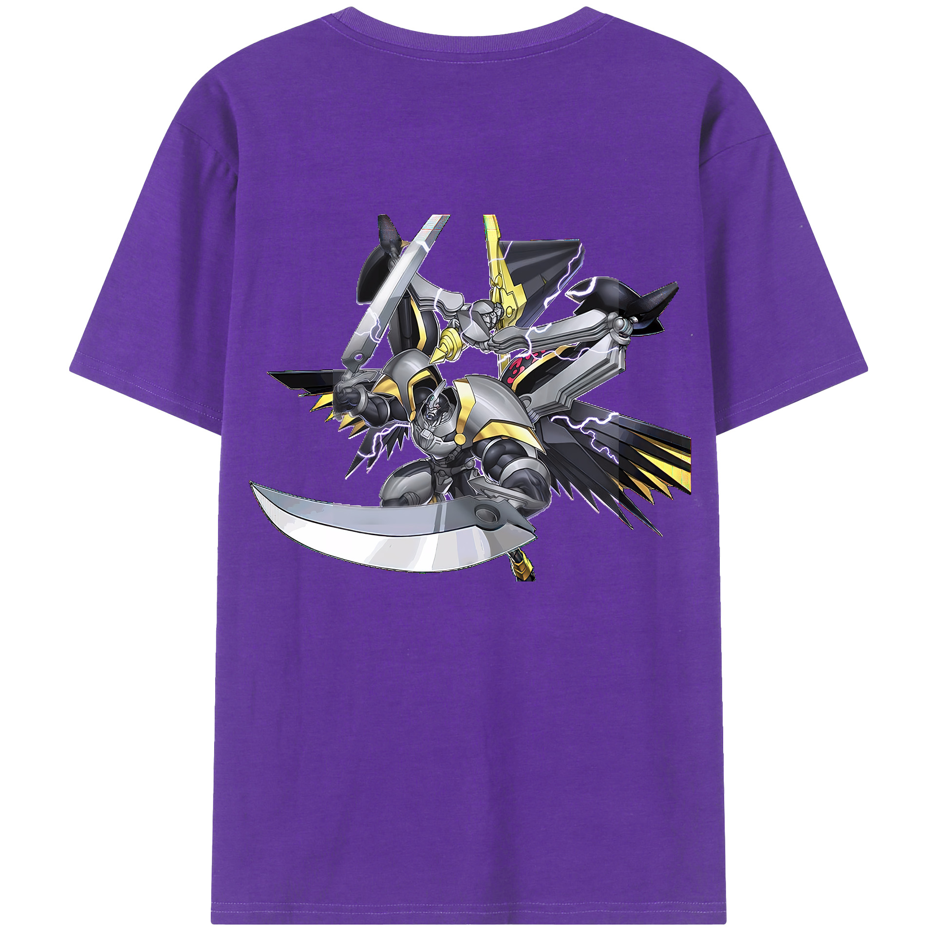 （画像用） 遊☆戯☆王 Yu-Gi-Oh! 綿100％ メンズ半袖Tシャツ（バックプリント） 通気性
