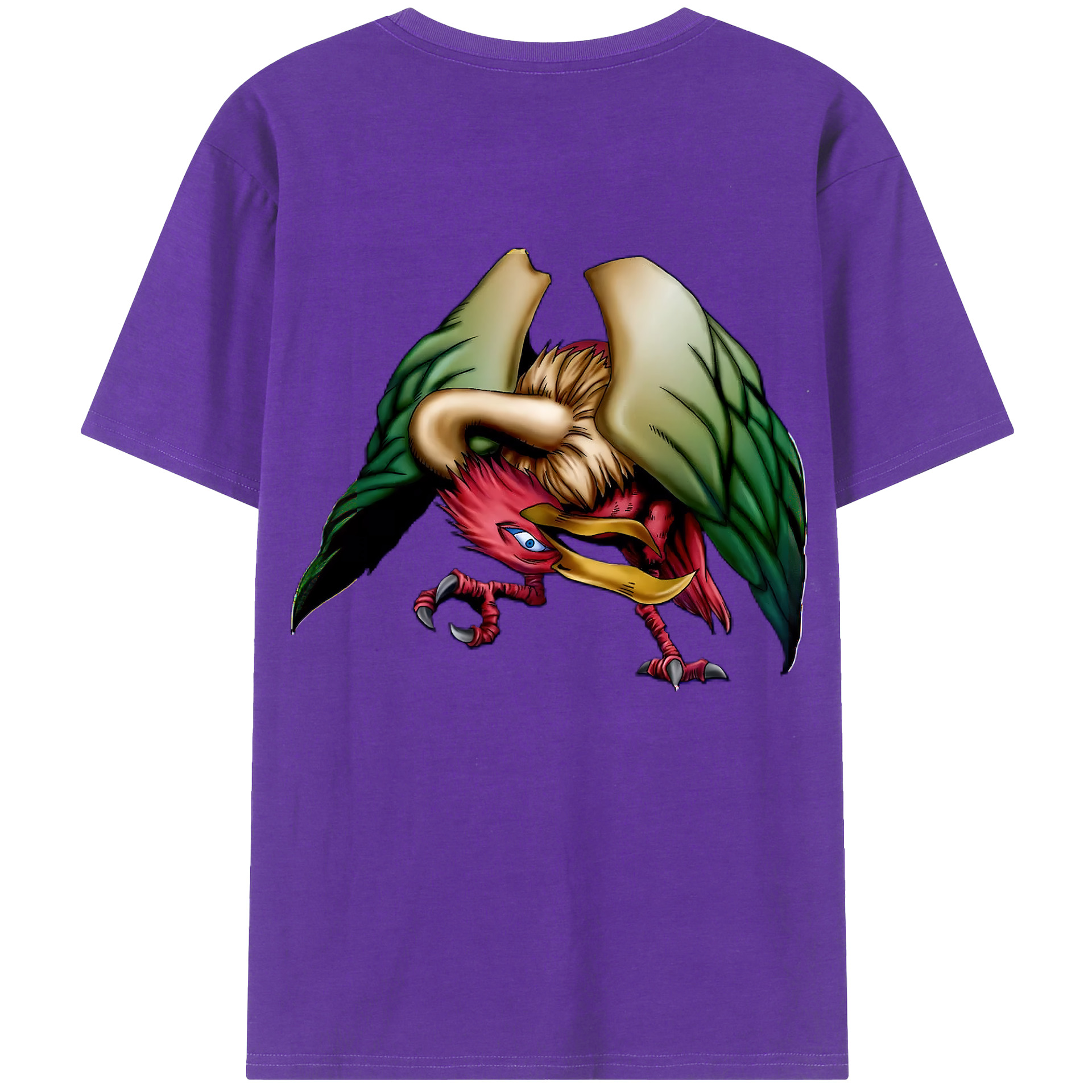 （画像用） 遊☆戯☆王 Yu-Gi-Oh! 綿100％ メンズ半袖Tシャツ（バックプリント） 通気性
