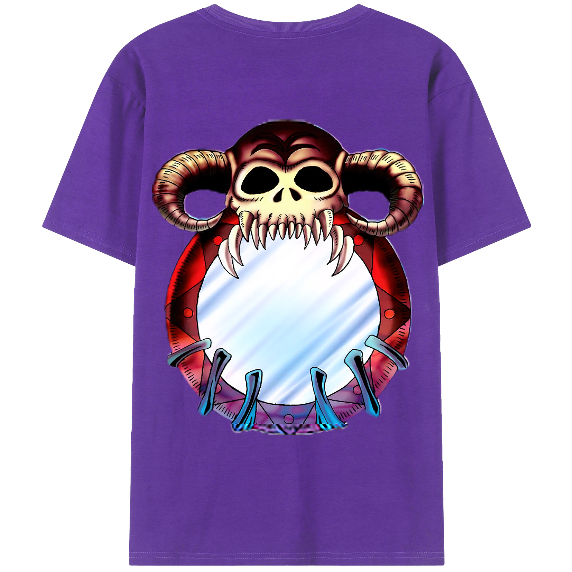 （画像用） 遊☆戯☆王 Yu-Gi-Oh! 綿100％ メンズ半袖Tシャツ（バックプリント） 通気性