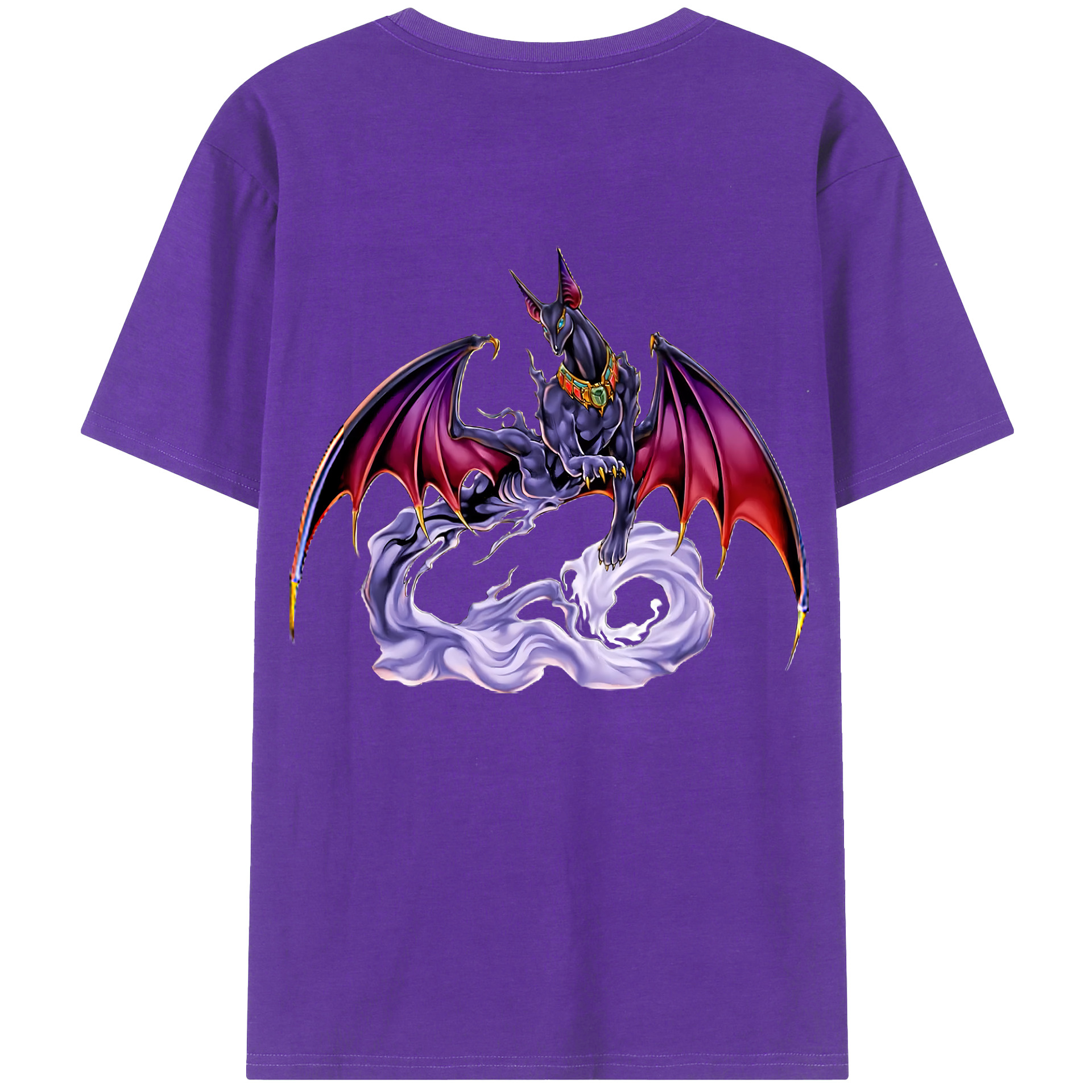 （画像用） 遊☆戯☆王 Yu-Gi-Oh! 綿100％ メンズ半袖Tシャツ（バックプリント） 通気性