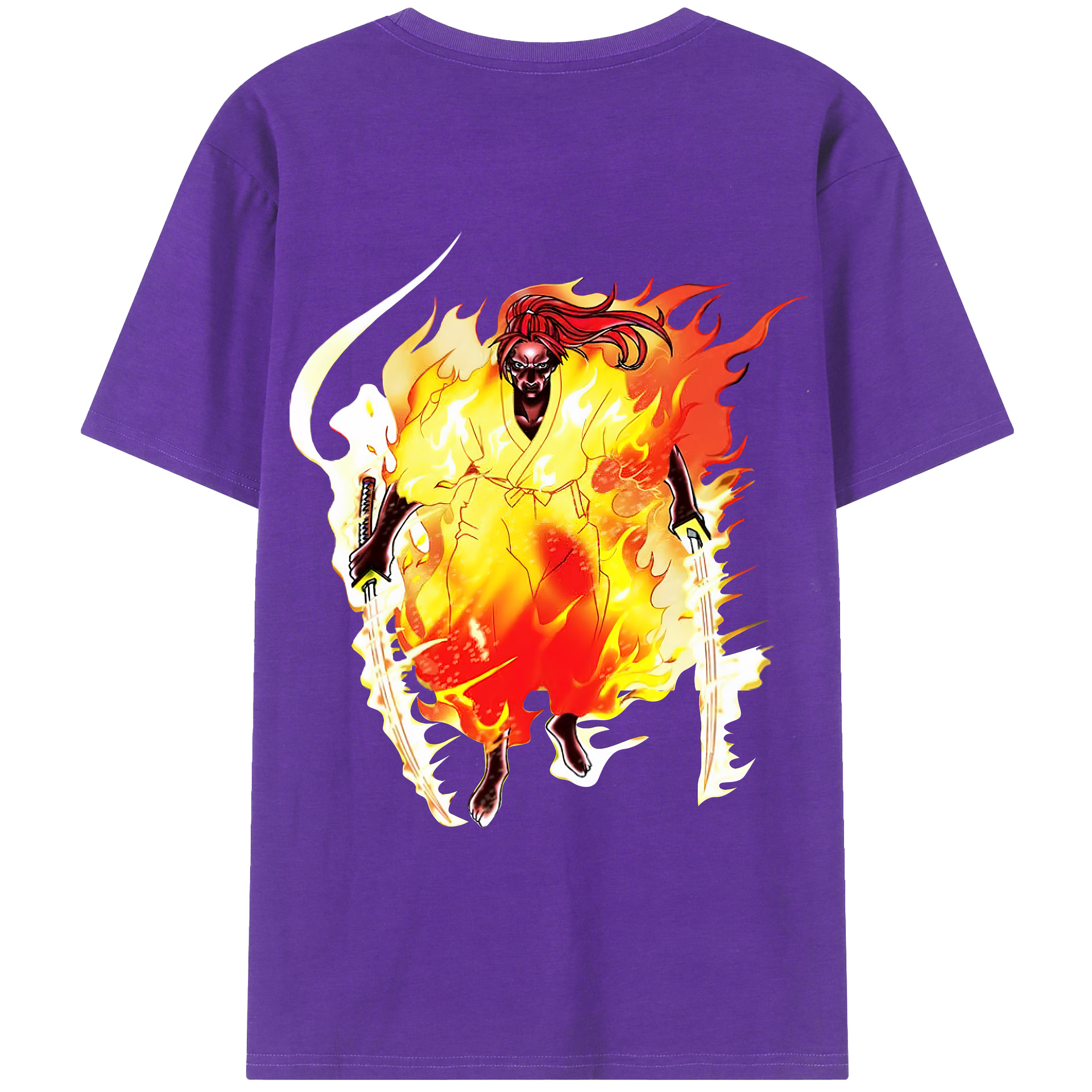 （画像用） 遊☆戯☆王 Yu-Gi-Oh! 綿100％ メンズ半袖Tシャツ（バックプリント） 通気性