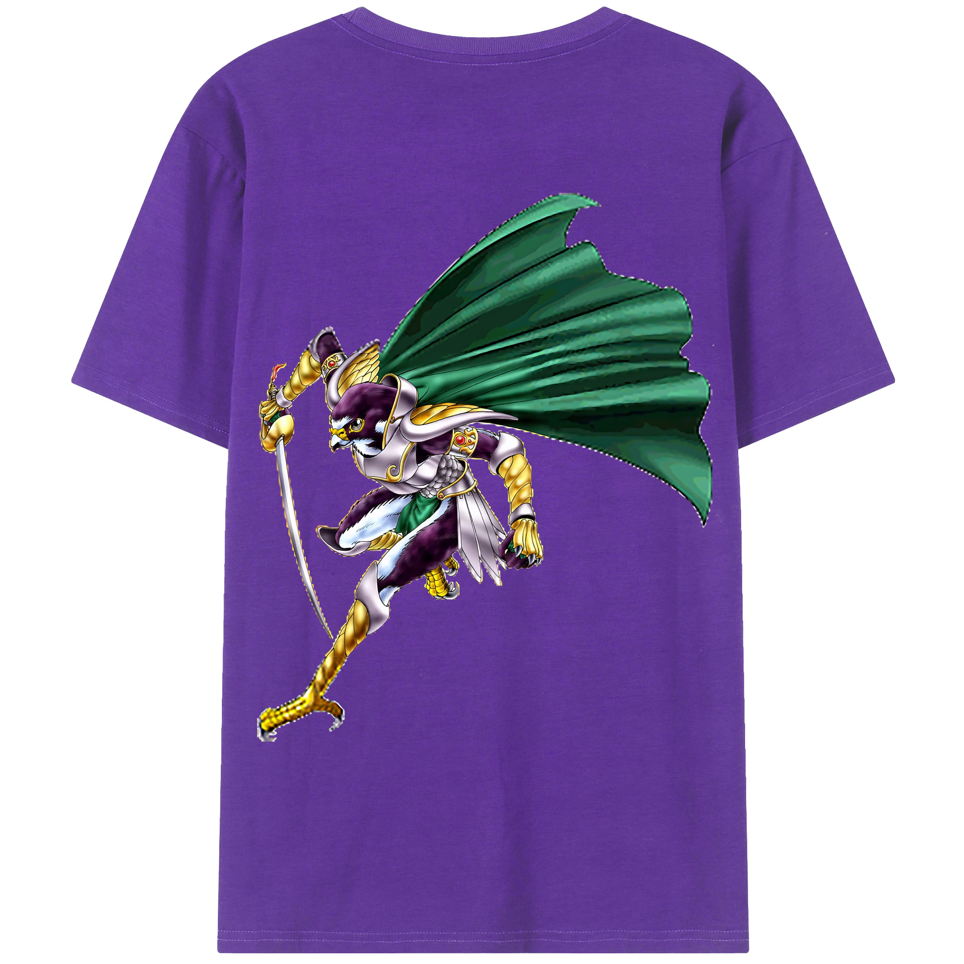 （画像用） 遊☆戯☆王 Yu-Gi-Oh! 綿100％ メンズ半袖Tシャツ（バックプリント） 通気性