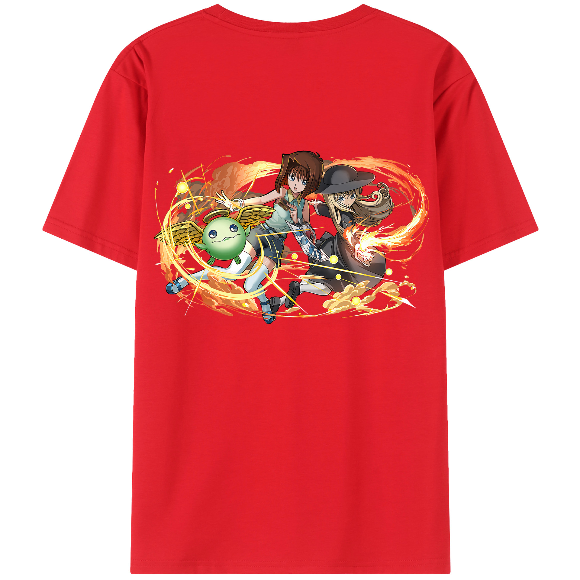 （画像用） 遊☆戯☆王 Yu-Gi-Oh! 綿100％ メンズ半袖Tシャツ（バックプリント） 通気性