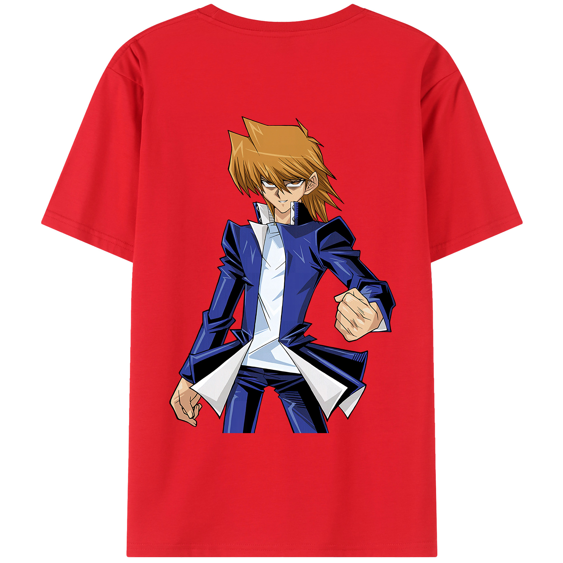 （画像用） 遊☆戯☆王 Yu-Gi-Oh! 綿100％ メンズ半袖Tシャツ（バックプリント） 通気性