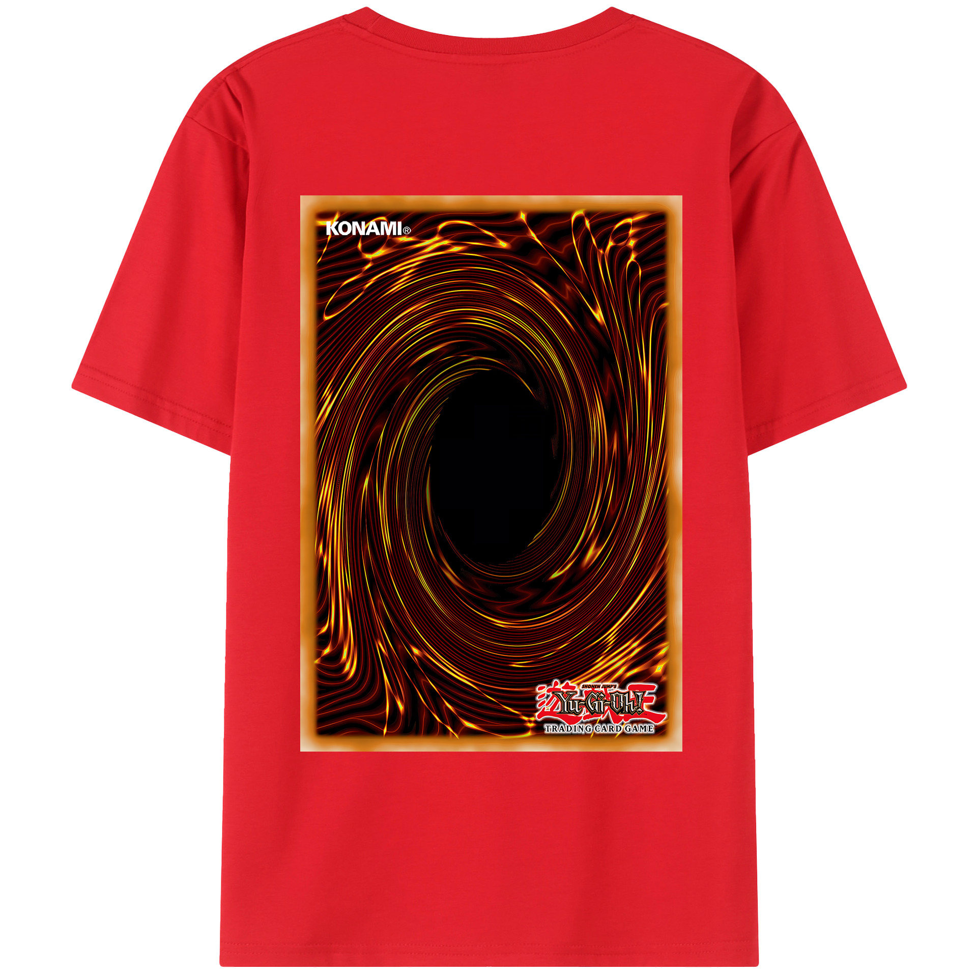 （画像用） 遊☆戯☆王 Yu-Gi-Oh! 綿100％ メンズ半袖Tシャツ（バックプリント） 通気性