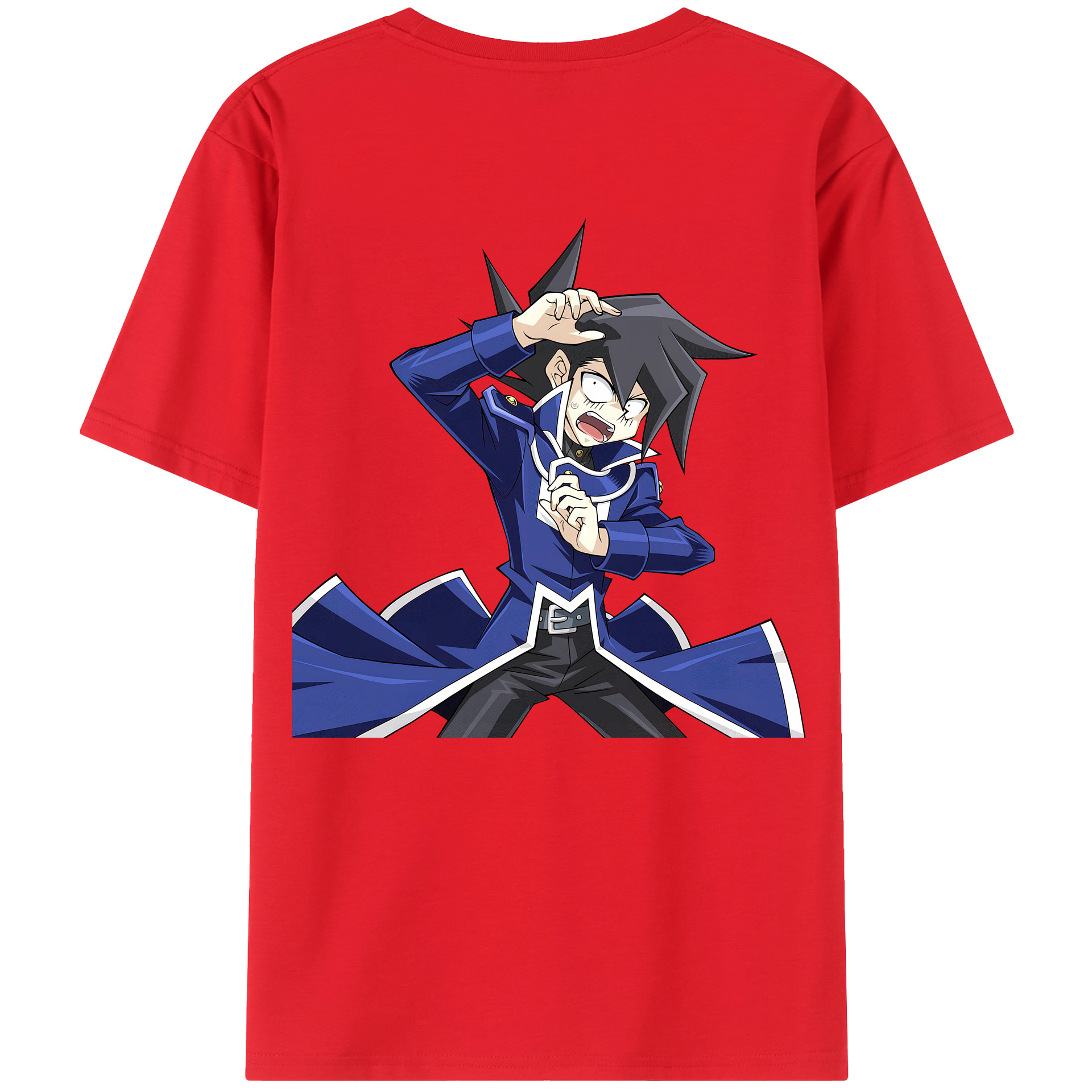 （画像用） 遊☆戯☆王 Yu-Gi-Oh! 綿100％ メンズ半袖Tシャツ（バックプリント） 通気性