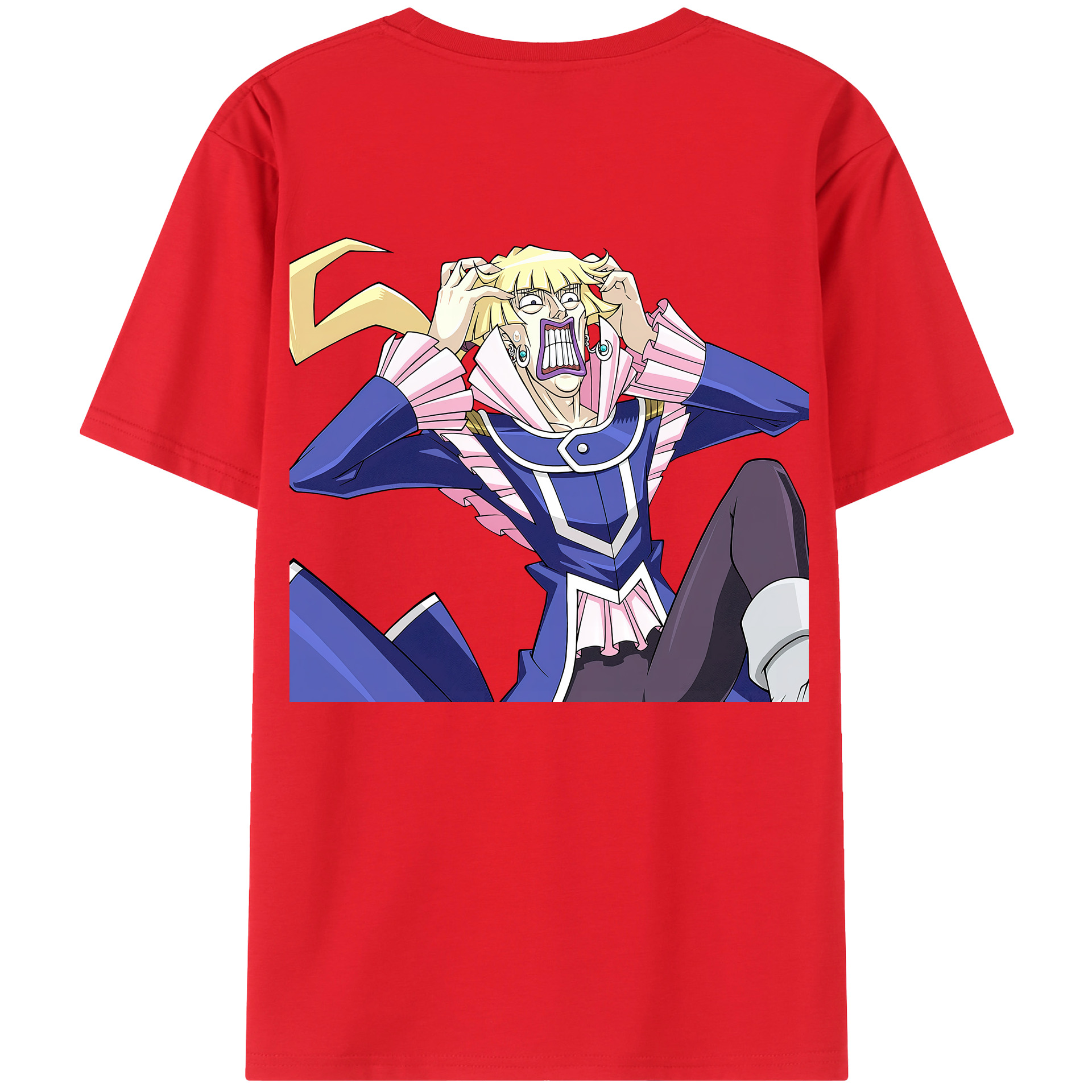 （画像用） 遊☆戯☆王 Yu-Gi-Oh! 綿100％ メンズ半袖Tシャツ（バックプリント） 通気性