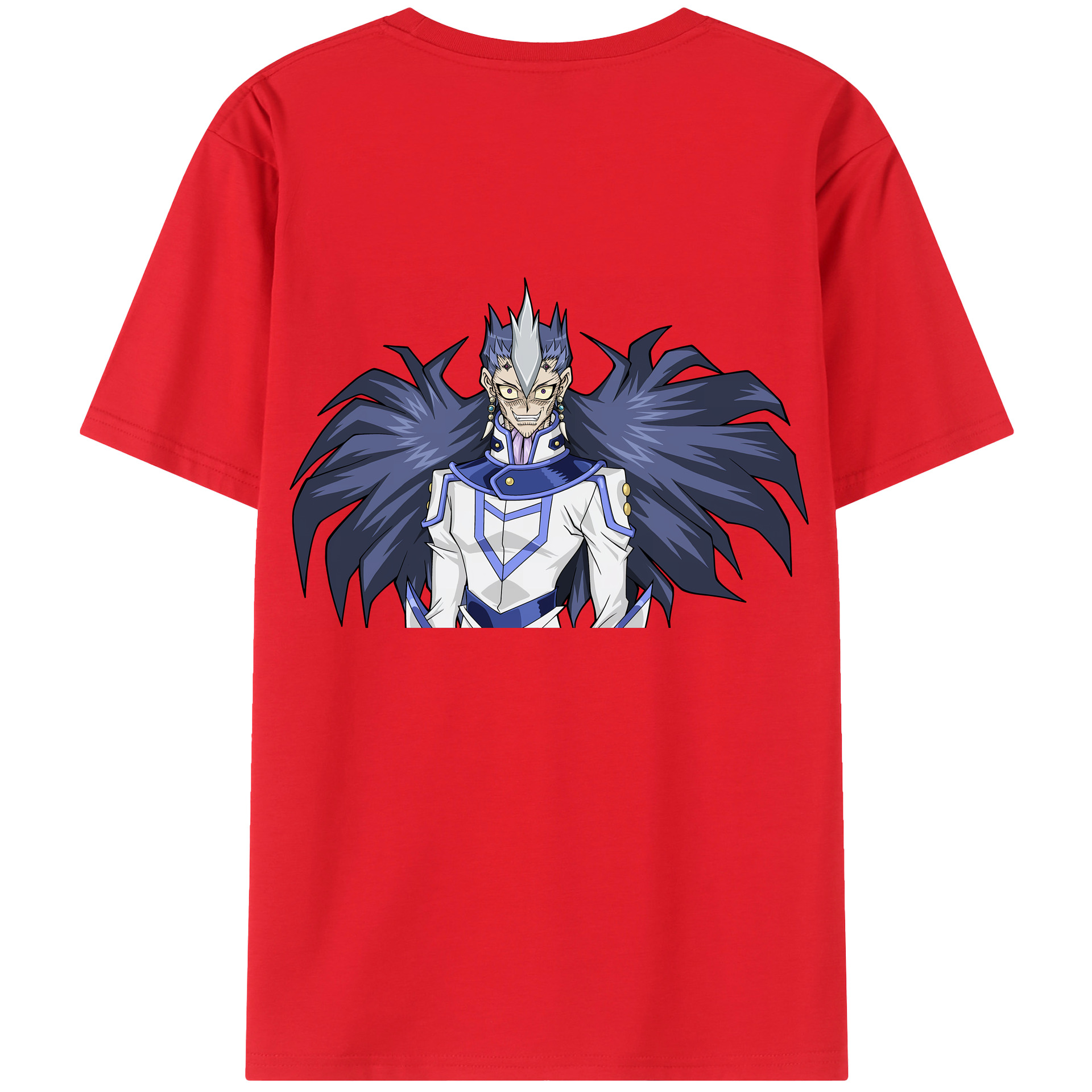 （画像用） 遊☆戯☆王 Yu-Gi-Oh! 綿100％ メンズ半袖Tシャツ（バックプリント） 通気性
