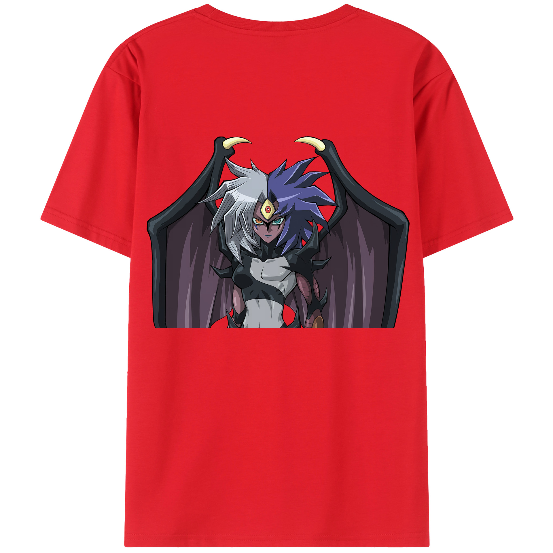 （画像用） 遊☆戯☆王 Yu-Gi-Oh! 綿100％ メンズ半袖Tシャツ（バックプリント） 通気性