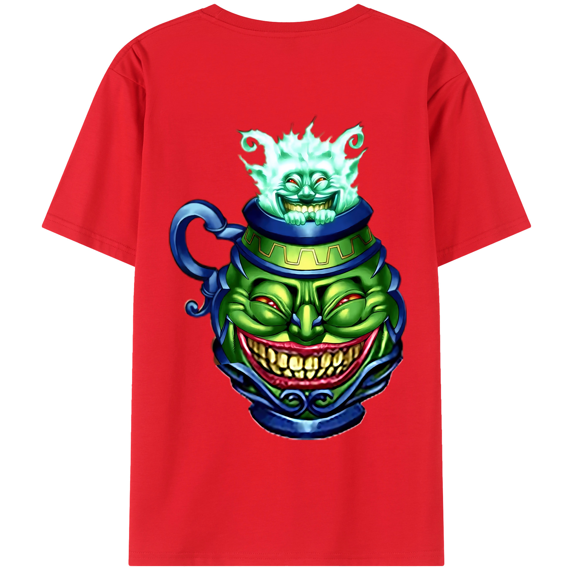 （画像用） 遊☆戯☆王 Yu-Gi-Oh! 綿100％ メンズ半袖Tシャツ（バックプリント） 通気性
