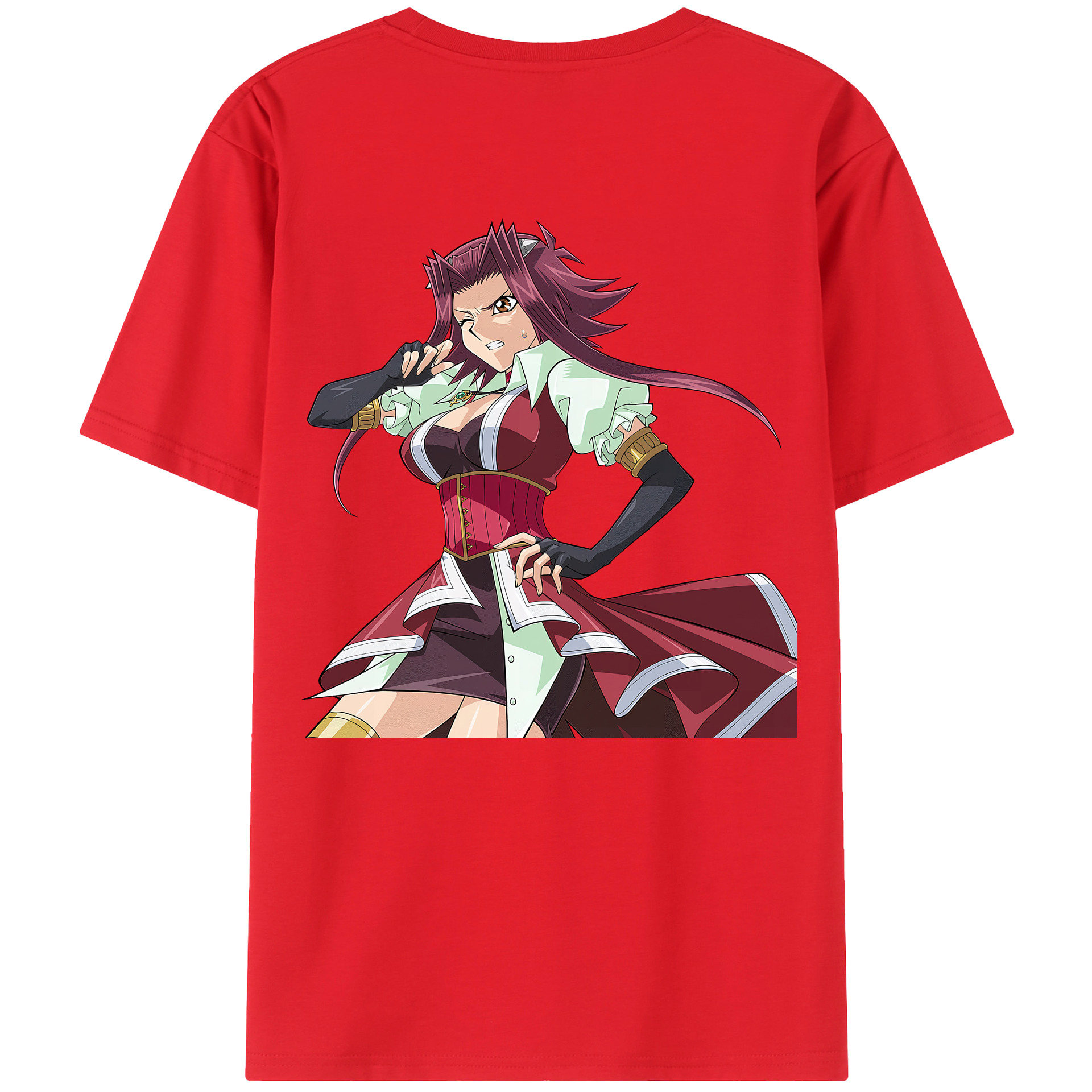 （画像用） 遊☆戯☆王 Yu-Gi-Oh! 綿100％ メンズ半袖Tシャツ（バックプリント） 通気性