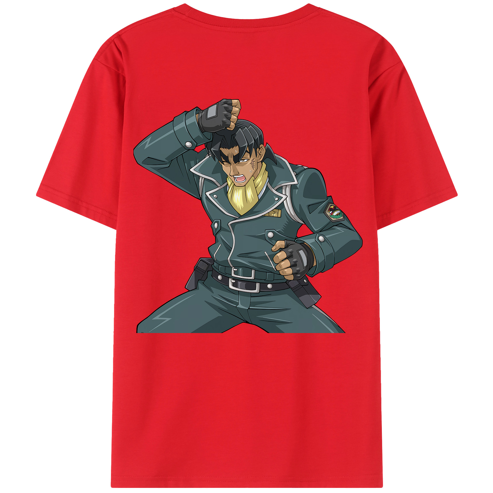 （画像用） 遊☆戯☆王 Yu-Gi-Oh! 綿100％ メンズ半袖Tシャツ（バックプリント） 通気性