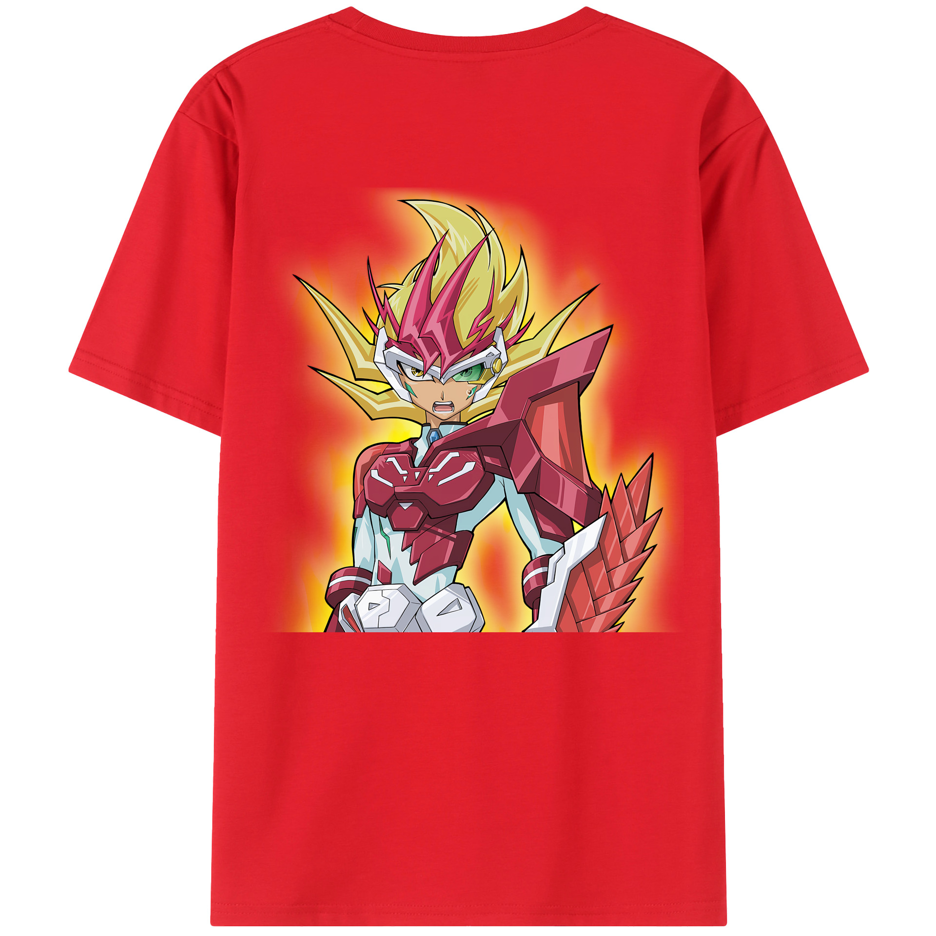 （画像用） 遊☆戯☆王 Yu-Gi-Oh! 綿100％ メンズ半袖Tシャツ（バックプリント） 通気性