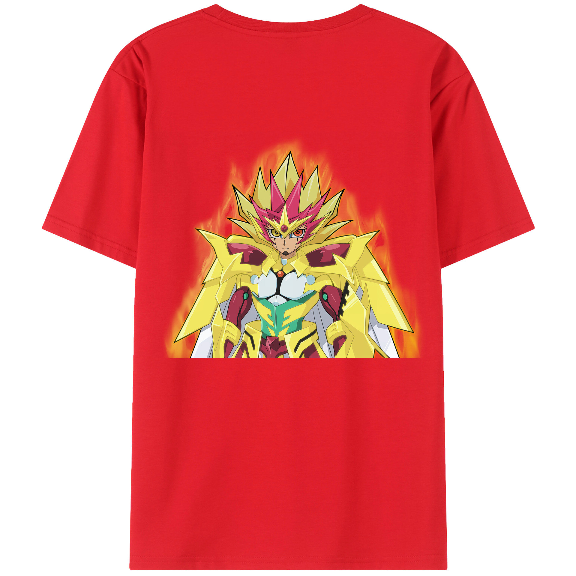（画像用） 遊☆戯☆王 Yu-Gi-Oh! 綿100％ メンズ半袖Tシャツ（バックプリント） 通気性