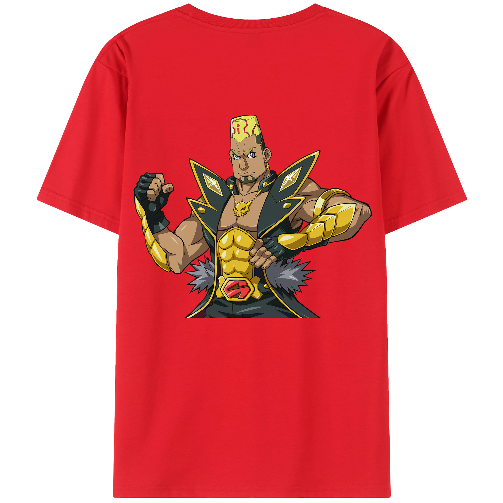 （画像用） 遊☆戯☆王 Yu-Gi-Oh! 綿100％ メンズ半袖Tシャツ（バックプリント） 通気性