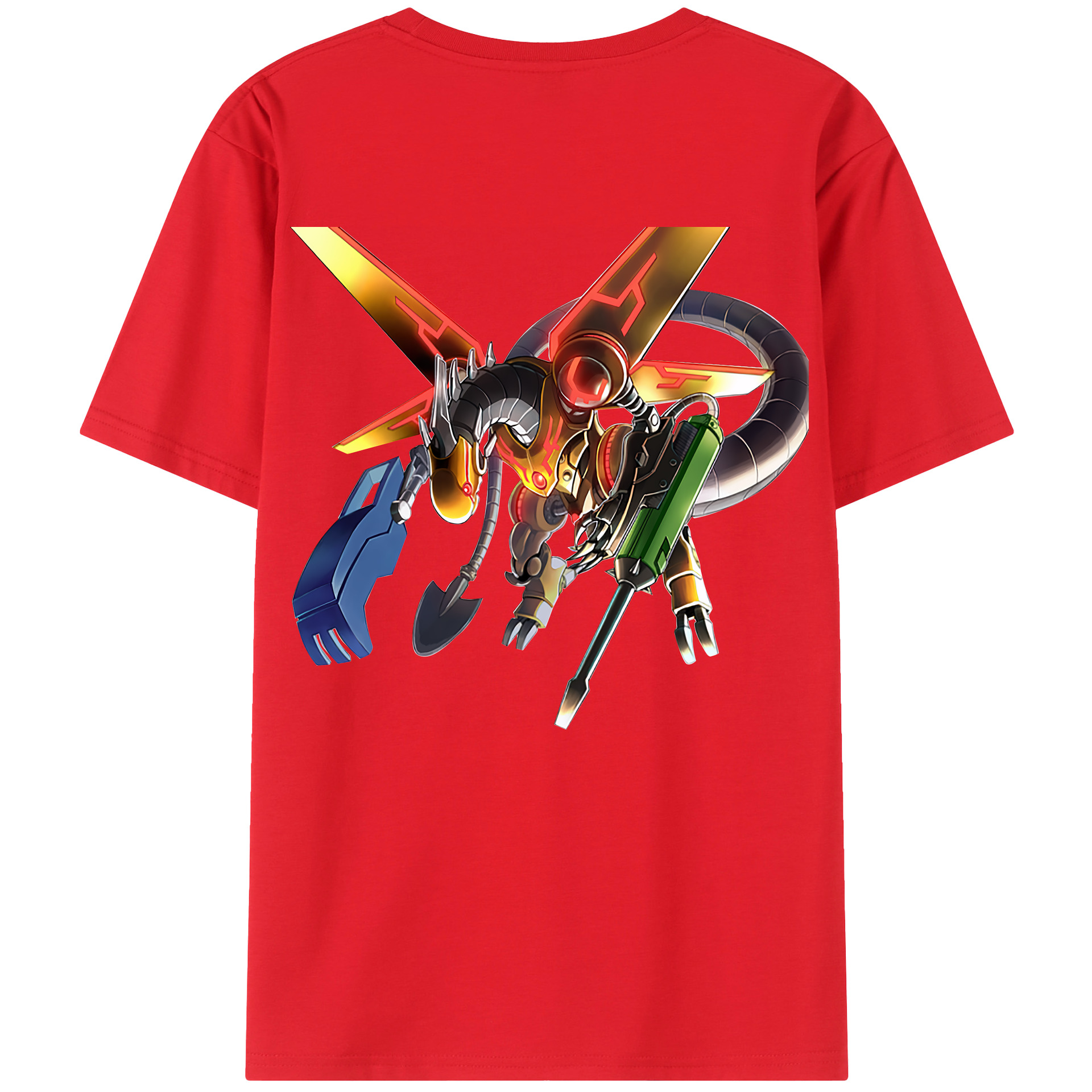 （画像用） 遊☆戯☆王 Yu-Gi-Oh! 綿100％ メンズ半袖Tシャツ（バックプリント） 通気性