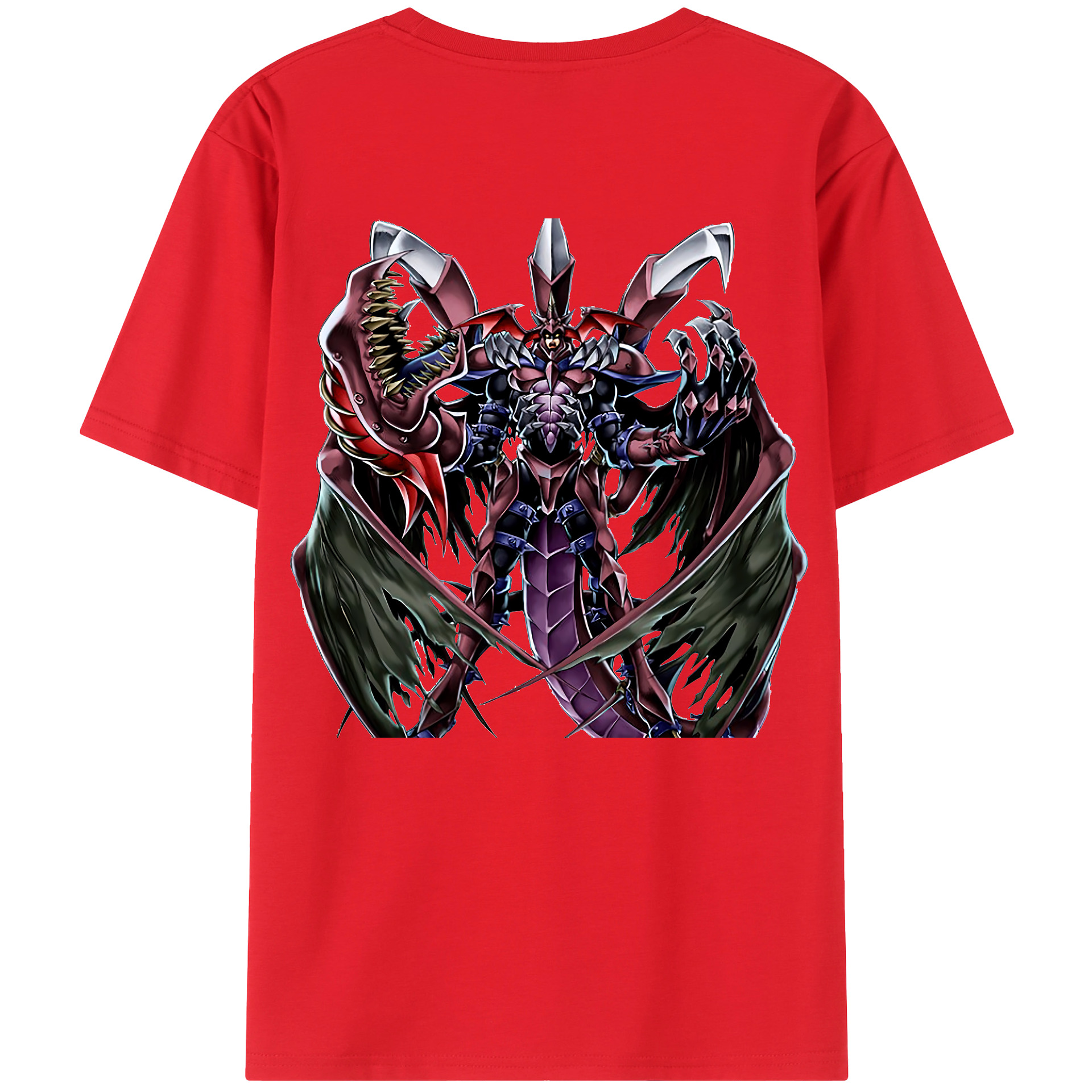 （画像用） 遊☆戯☆王 Yu-Gi-Oh! 綿100％ メンズ半袖Tシャツ（バックプリント） 通気性