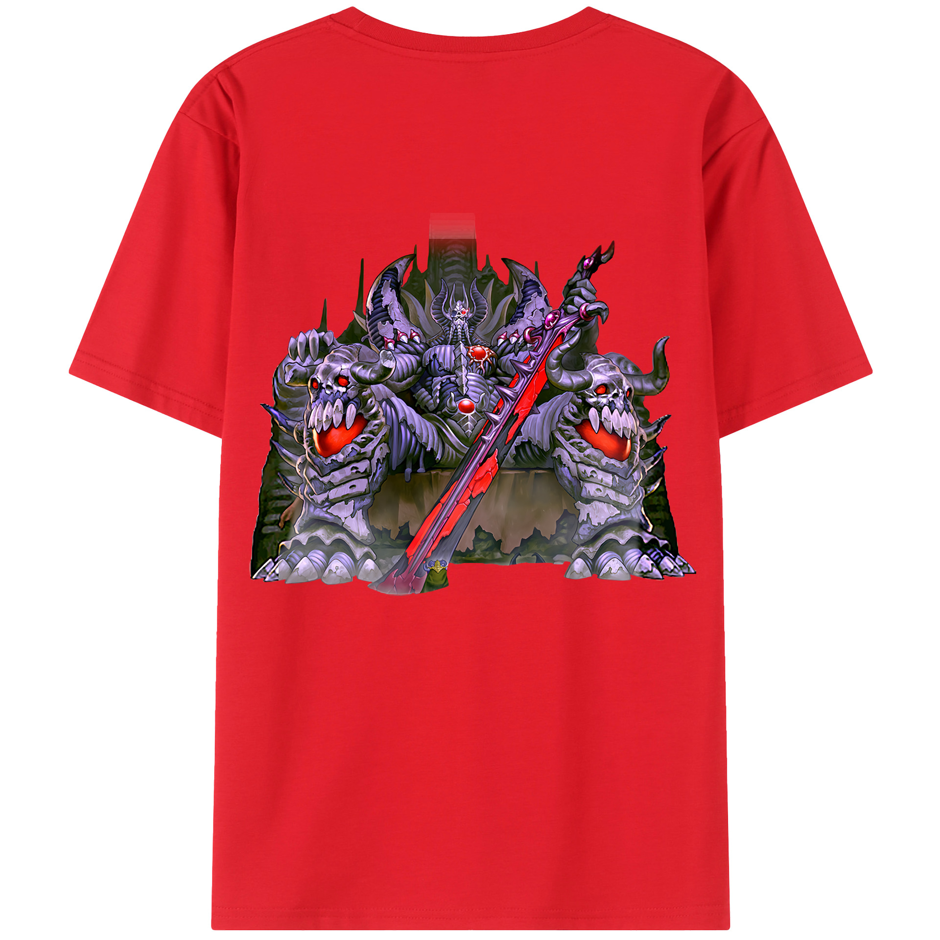 （画像用） 遊☆戯☆王 Yu-Gi-Oh! 綿100％ メンズ半袖Tシャツ（バックプリント） 通気性