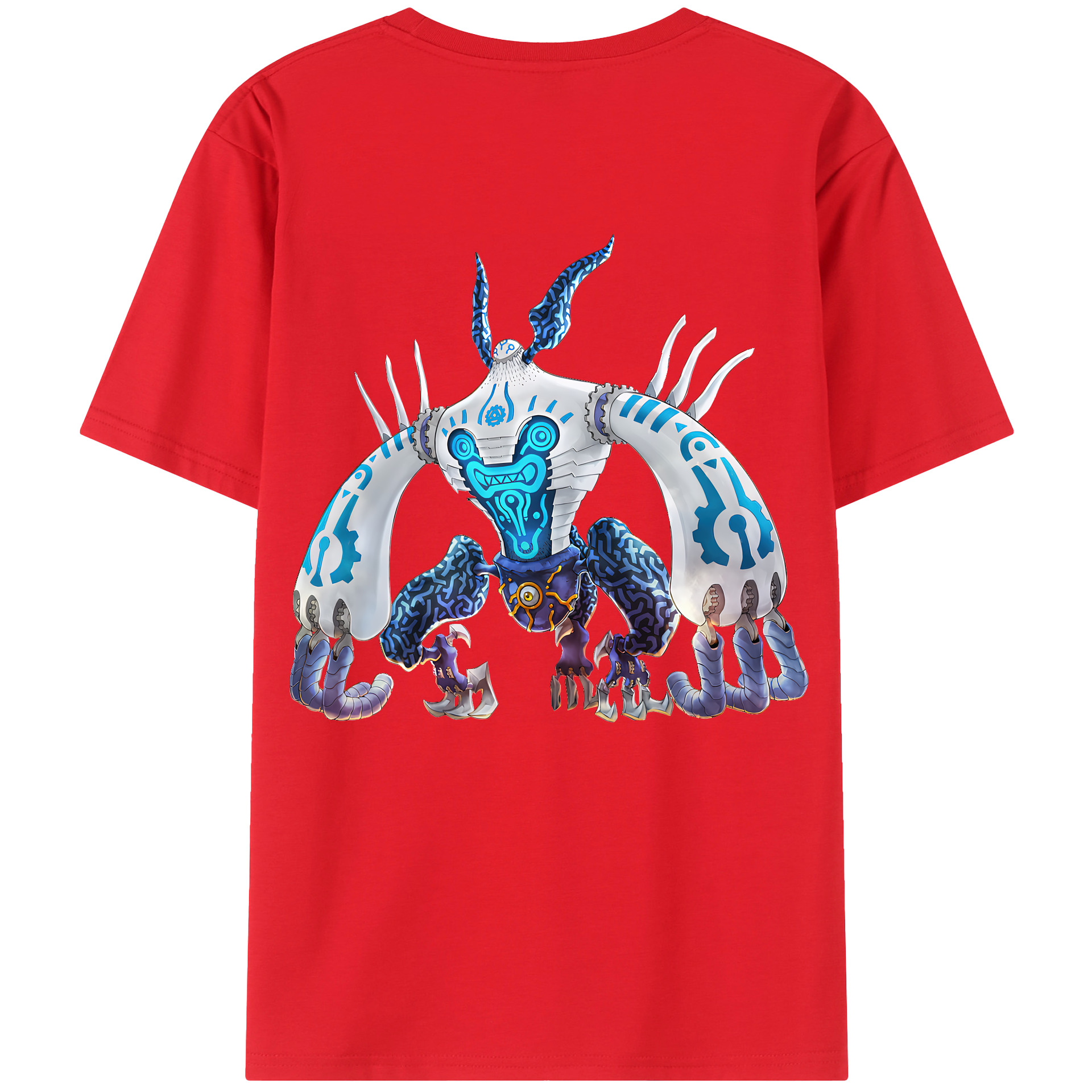 （画像用） 遊☆戯☆王 Yu-Gi-Oh! 綿100％ メンズ半袖Tシャツ（バックプリント） 通気性