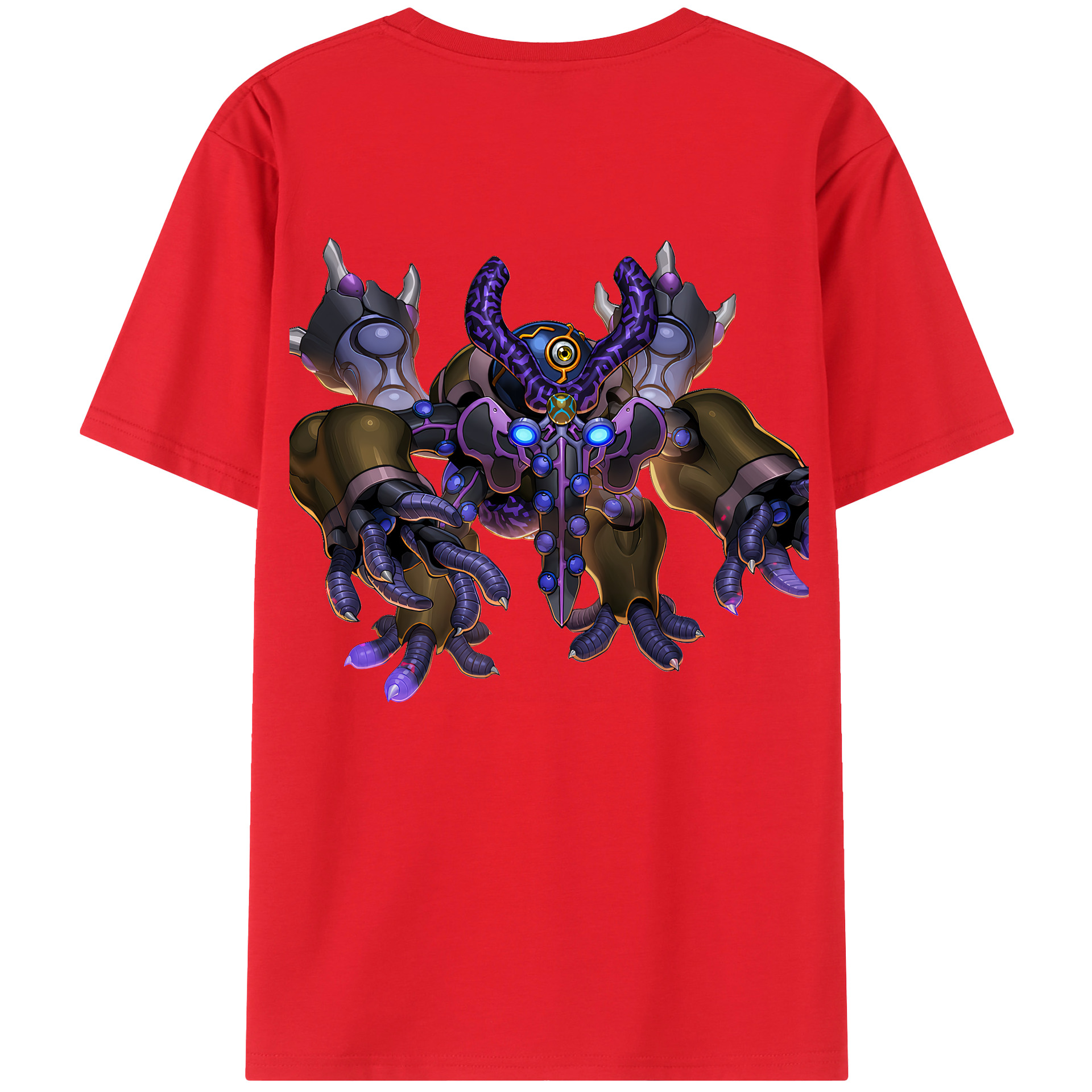 （画像用） 遊☆戯☆王 Yu-Gi-Oh! 綿100％ メンズ半袖Tシャツ（バックプリント） 通気性