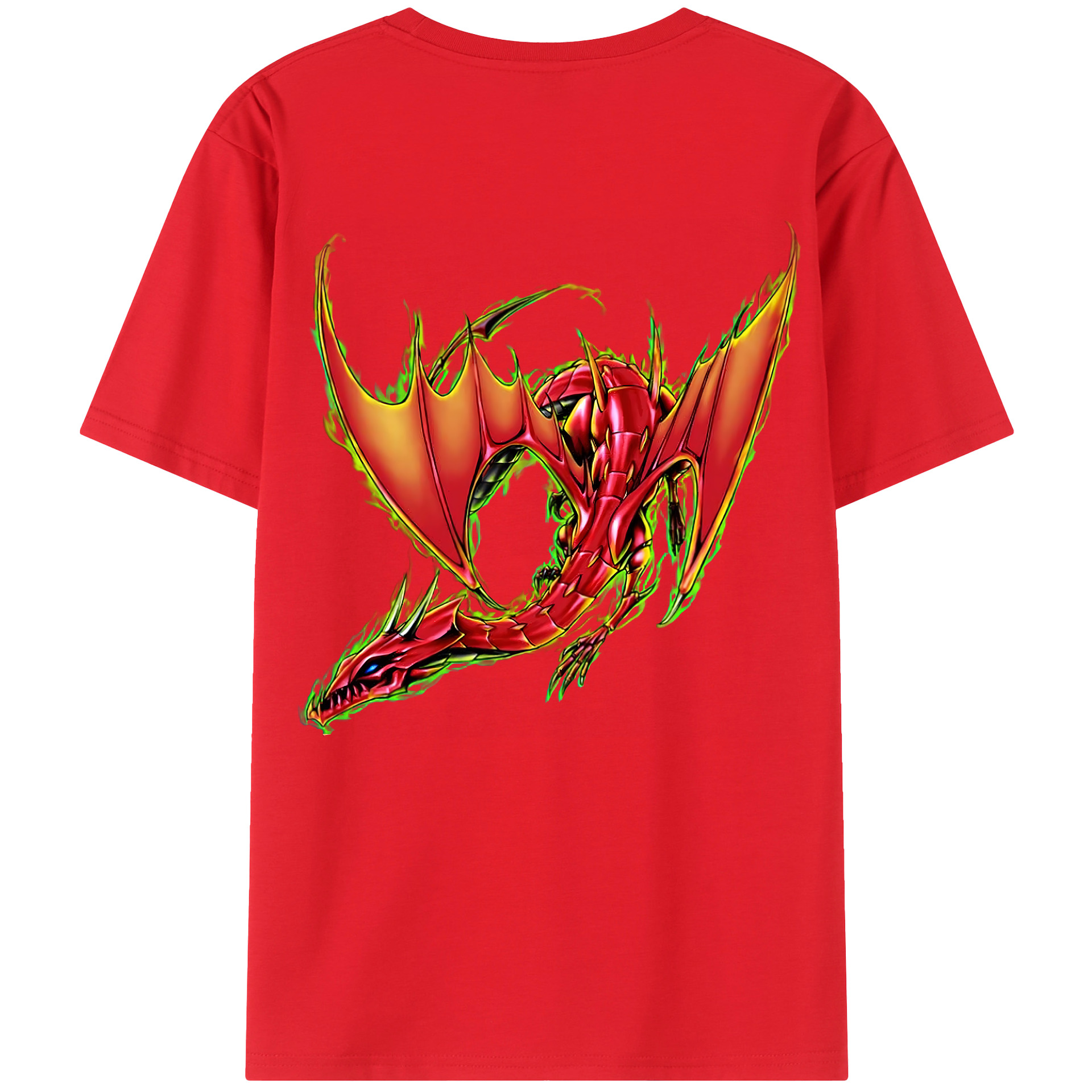 （画像用） 遊☆戯☆王 Yu-Gi-Oh! 綿100％ メンズ半袖Tシャツ（バックプリント） 通気性