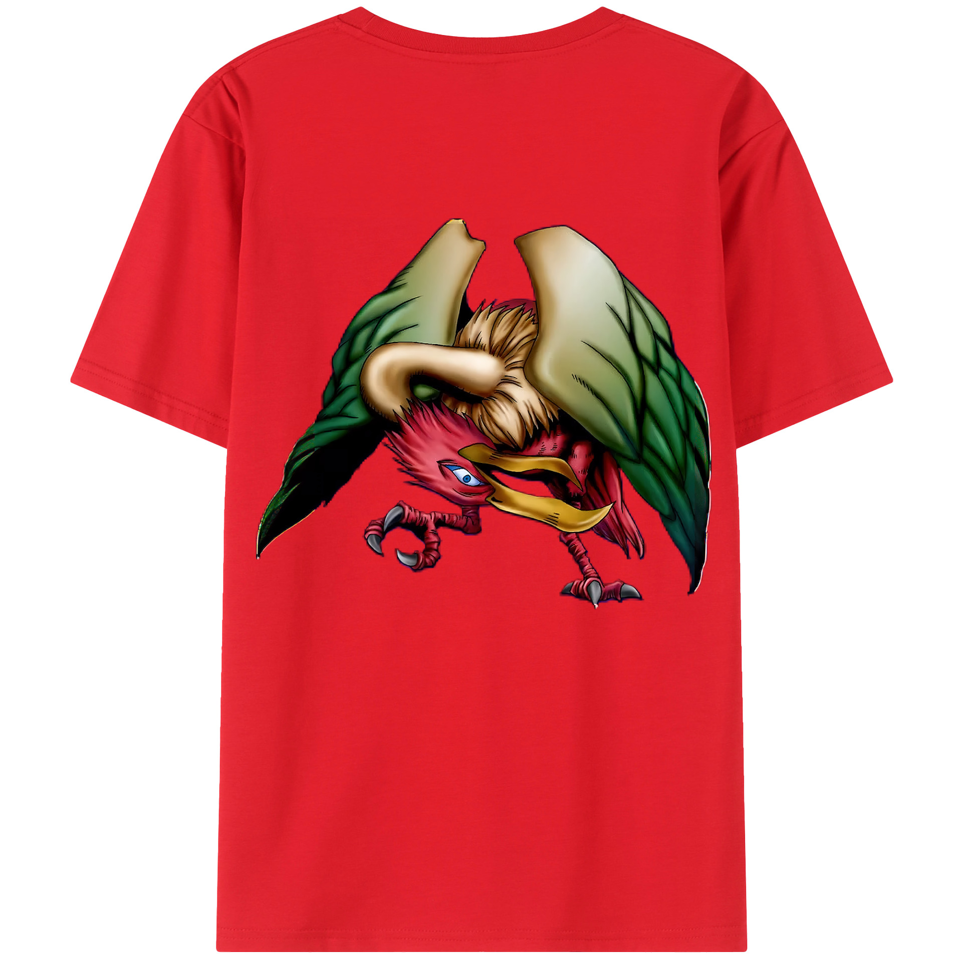 （画像用） 遊☆戯☆王 Yu-Gi-Oh! 綿100％ メンズ半袖Tシャツ（バックプリント） 通気性