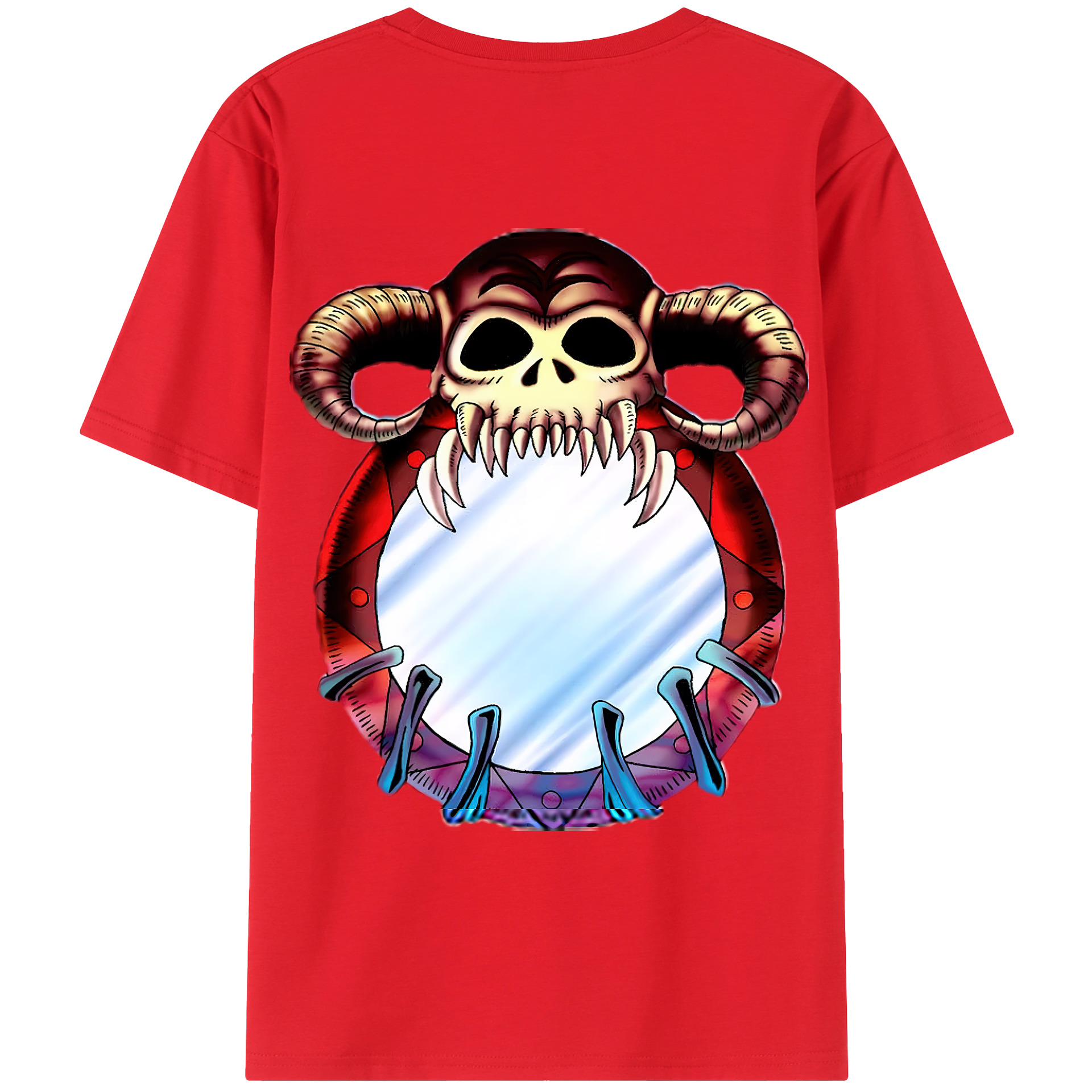 （画像用） 遊☆戯☆王 Yu-Gi-Oh! 綿100％ メンズ半袖Tシャツ（バックプリント） 通気性