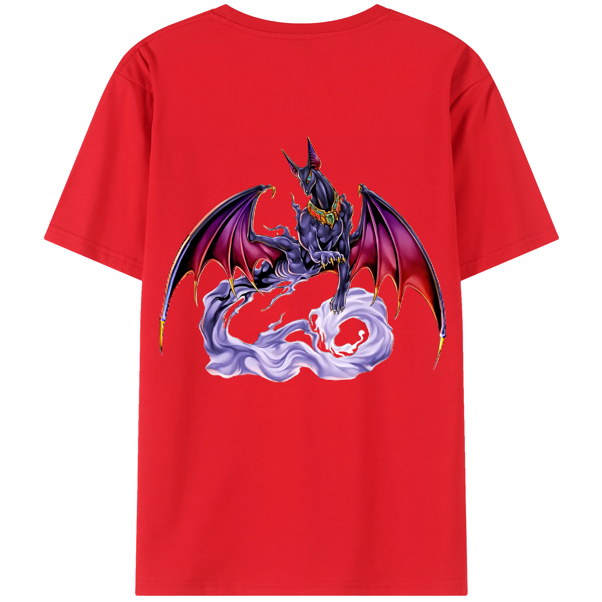 （画像用） 遊☆戯☆王 Yu-Gi-Oh! 綿100％ メンズ半袖Tシャツ（バックプリント） 通気性