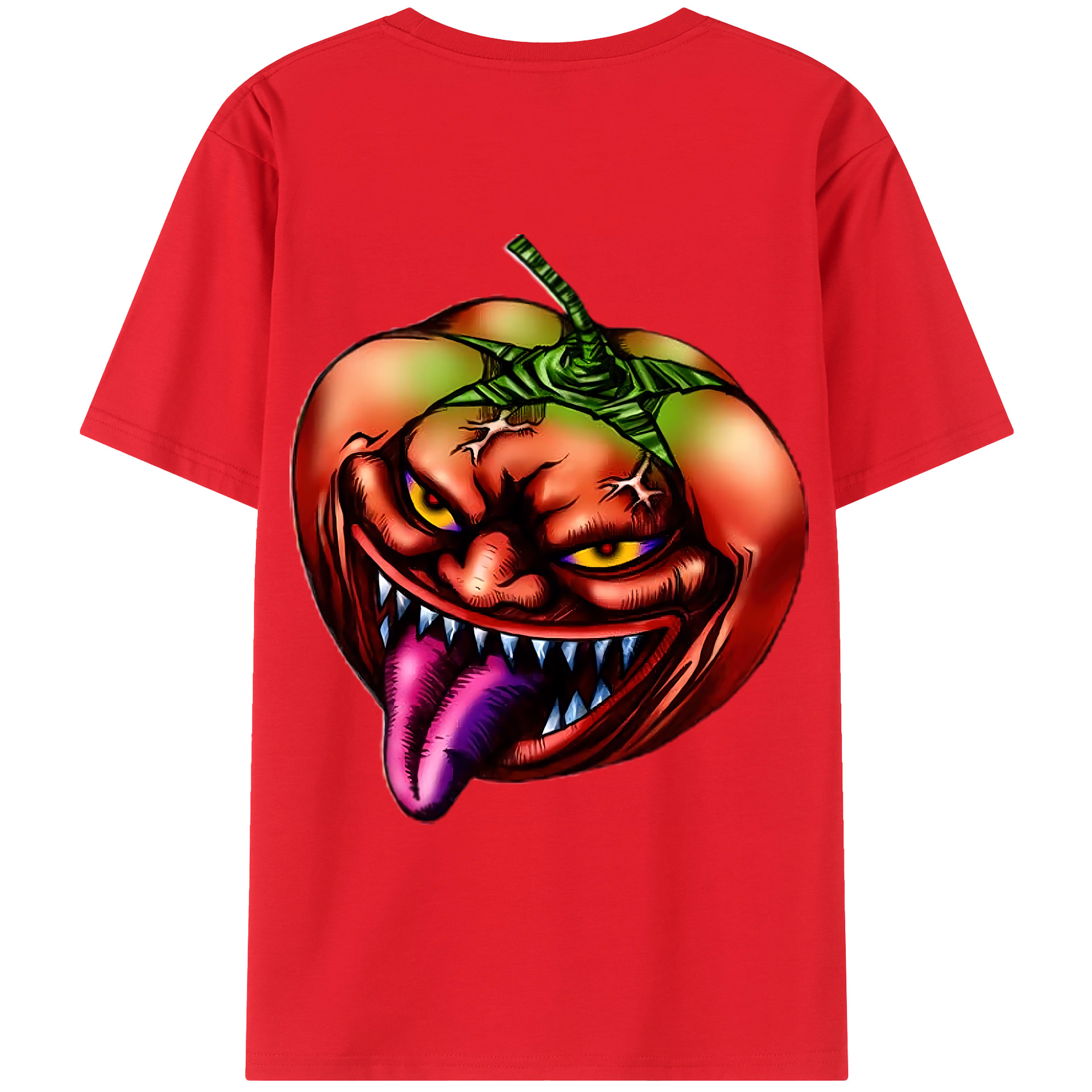 （画像用） 遊☆戯☆王 Yu-Gi-Oh! 綿100％ メンズ半袖Tシャツ（バックプリント） 通気性