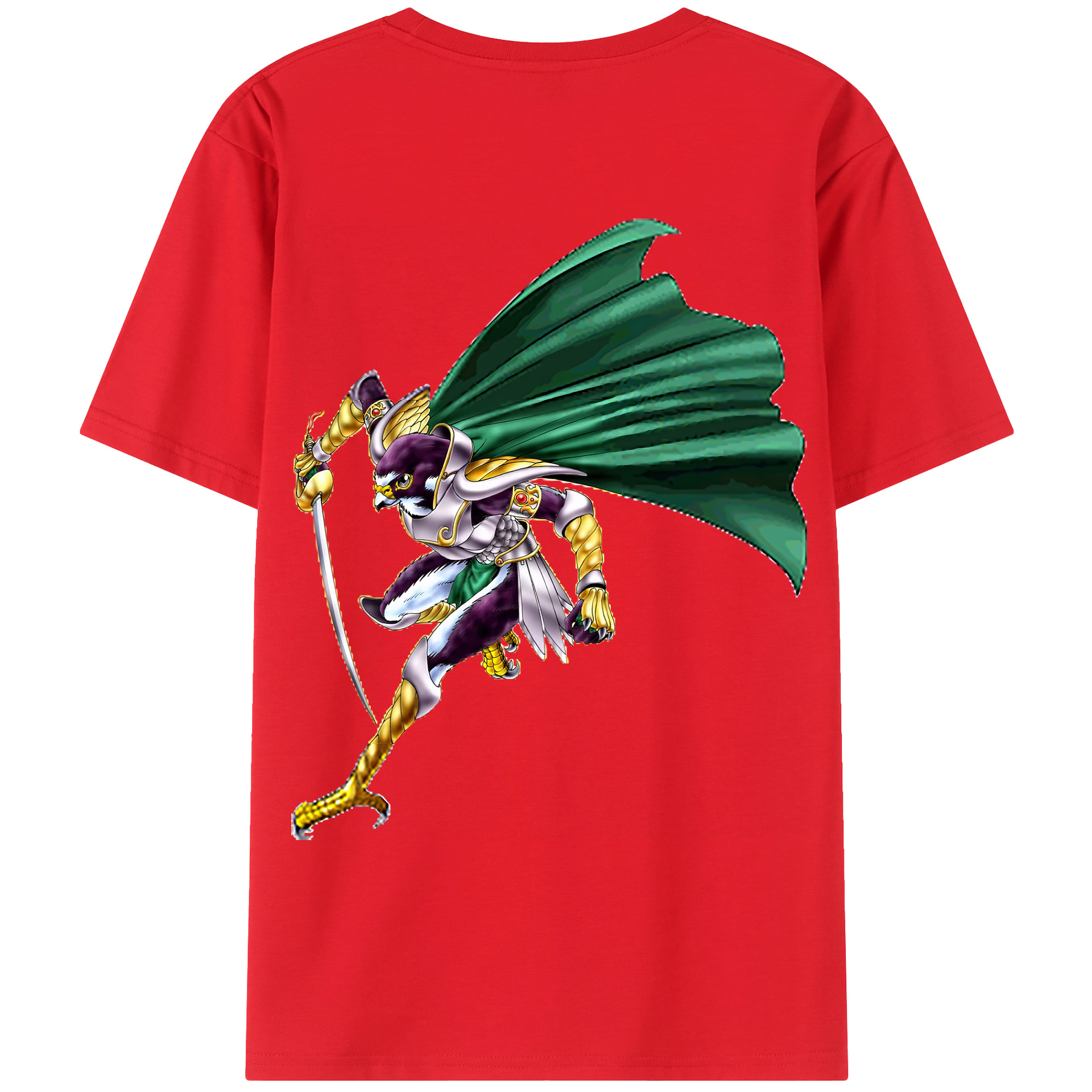 （画像用） 遊☆戯☆王 Yu-Gi-Oh! 綿100％ メンズ半袖Tシャツ（バックプリント） 通気性