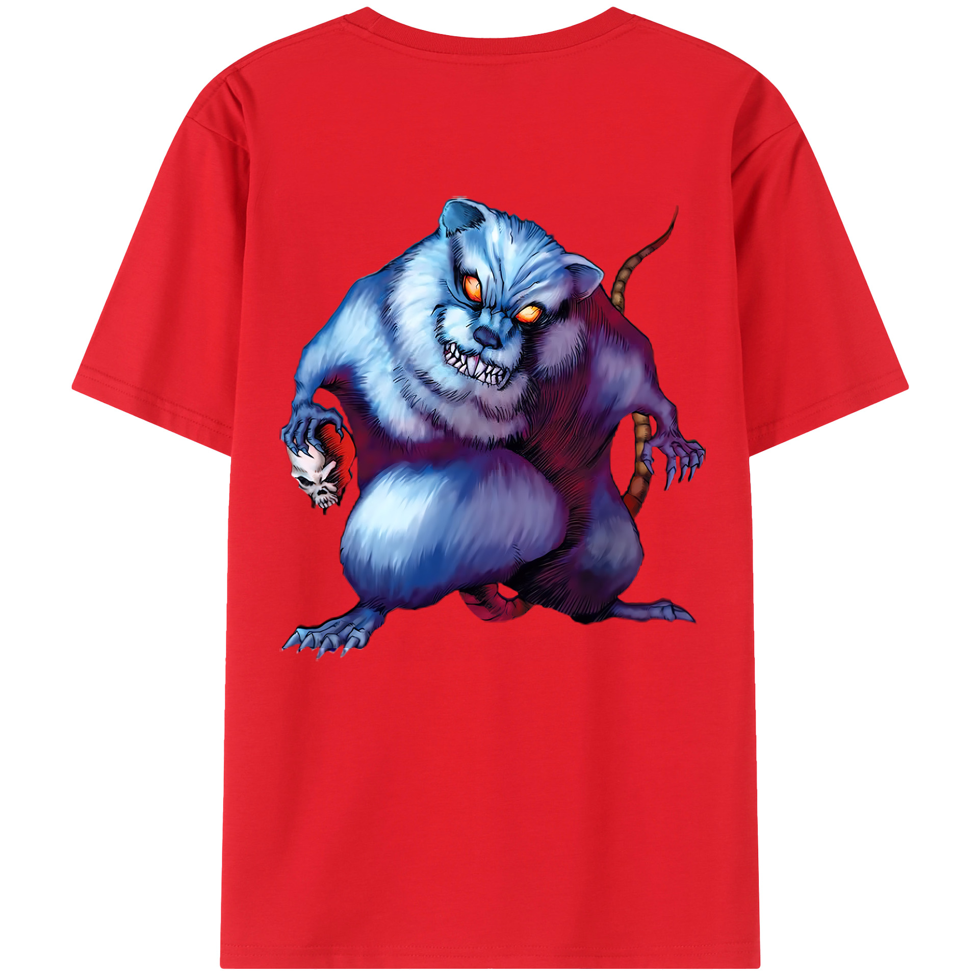 （画像用） 遊☆戯☆王 Yu-Gi-Oh! 綿100％ メンズ半袖Tシャツ（バックプリント） 通気性