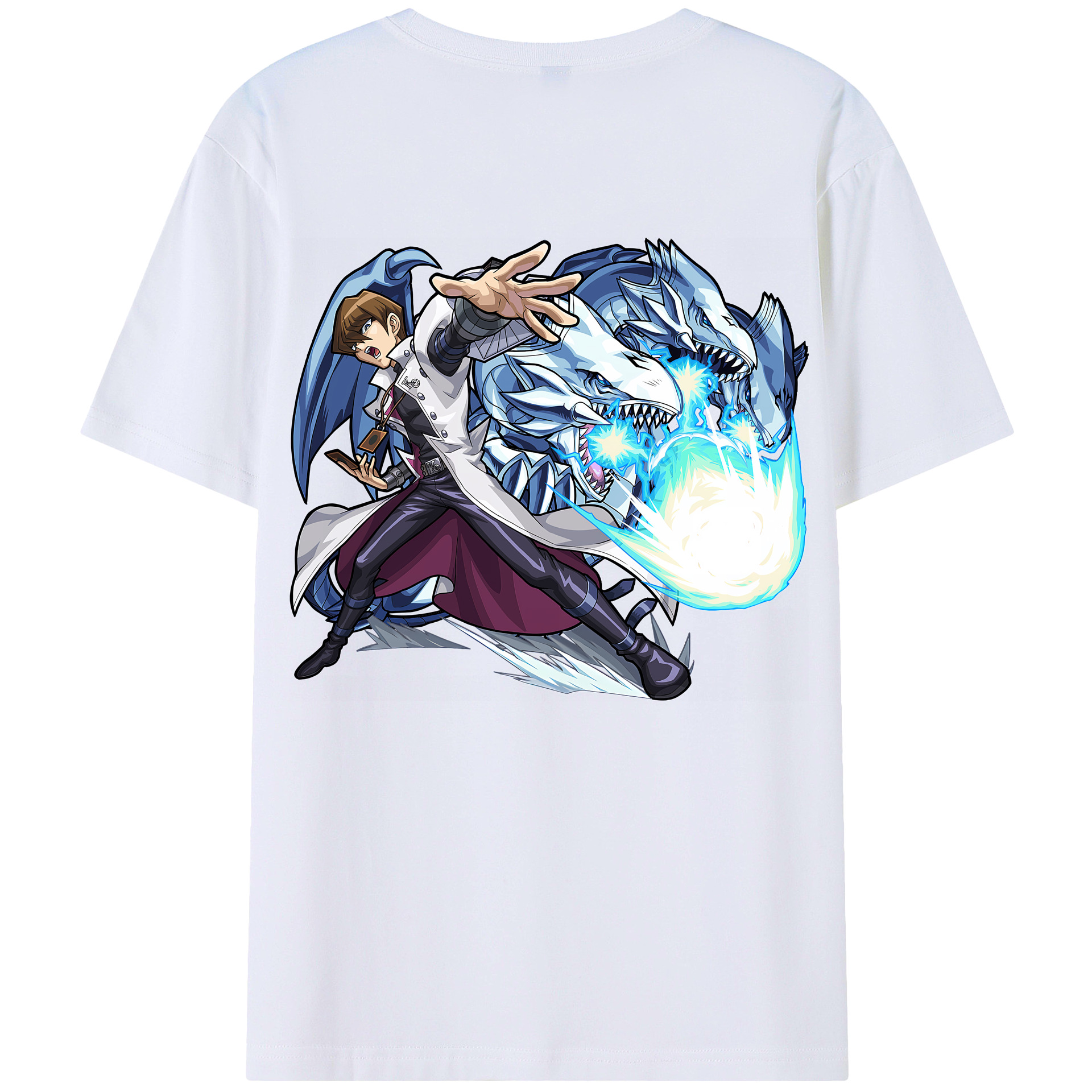 （画像用） 遊☆戯☆王 Yu-Gi-Oh! 綿100％ メンズ半袖Tシャツ（バックプリント） 通気性