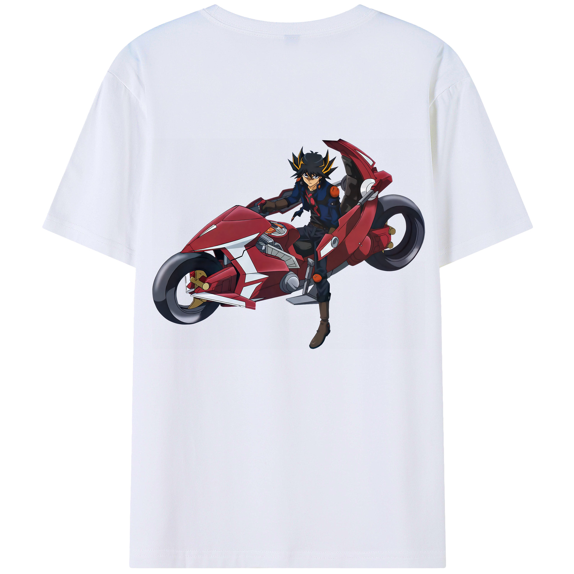 （画像用） 遊☆戯☆王 Yu-Gi-Oh! 綿100％ メンズ半袖Tシャツ（バックプリント） 通気性
