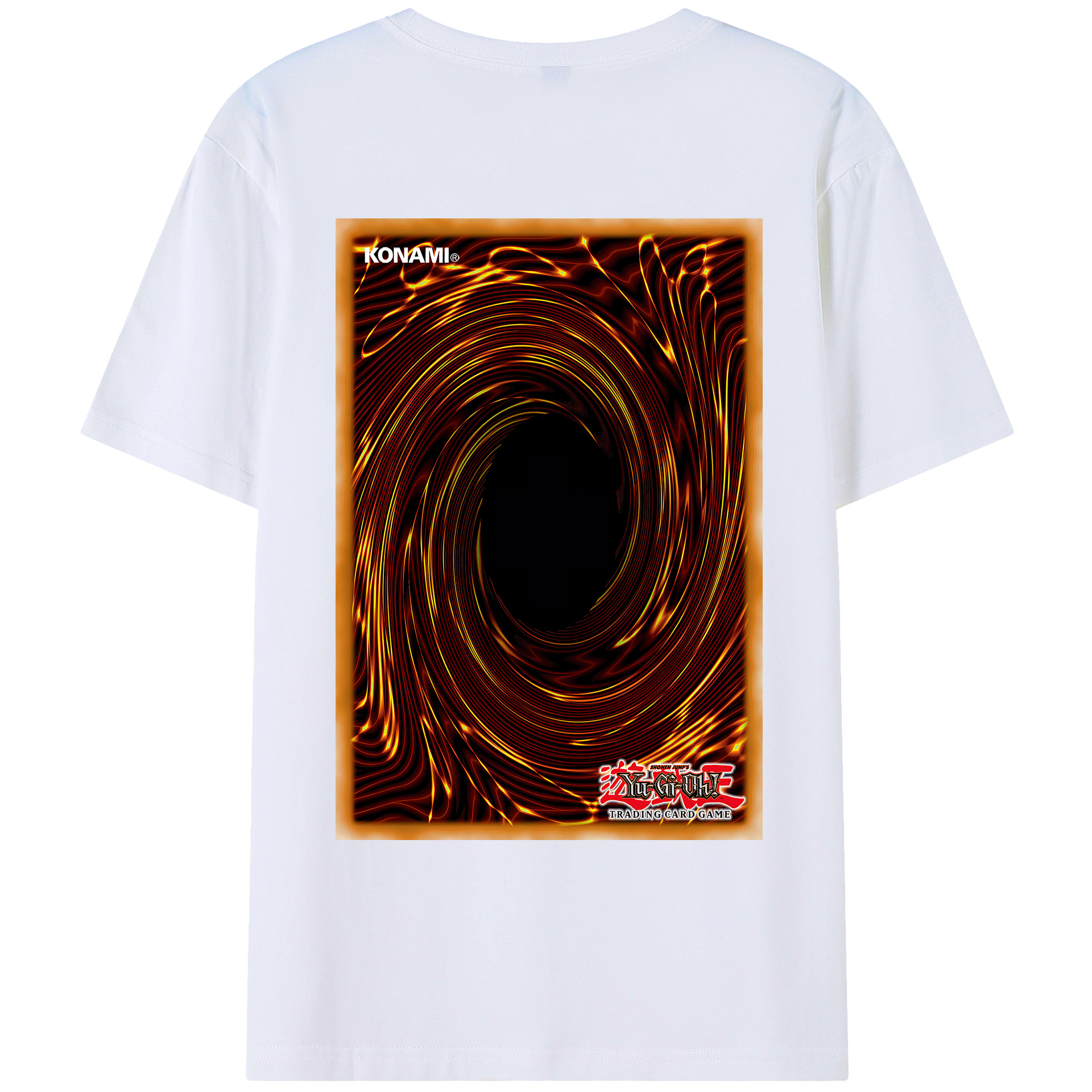 （画像用） 遊☆戯☆王 Yu-Gi-Oh! 綿100％ メンズ半袖Tシャツ（バックプリント） 通気性