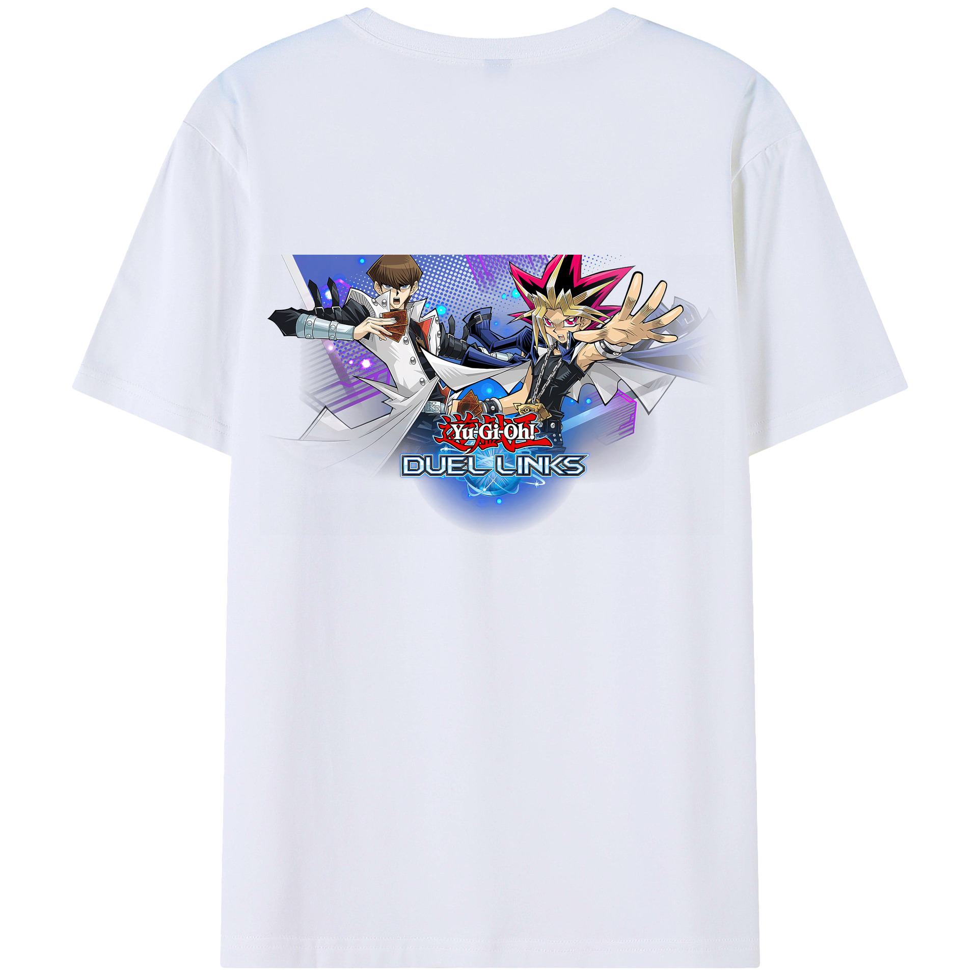 （画像用） 遊☆戯☆王 Yu-Gi-Oh! 綿100％ メンズ半袖Tシャツ（バックプリント） 通気性
