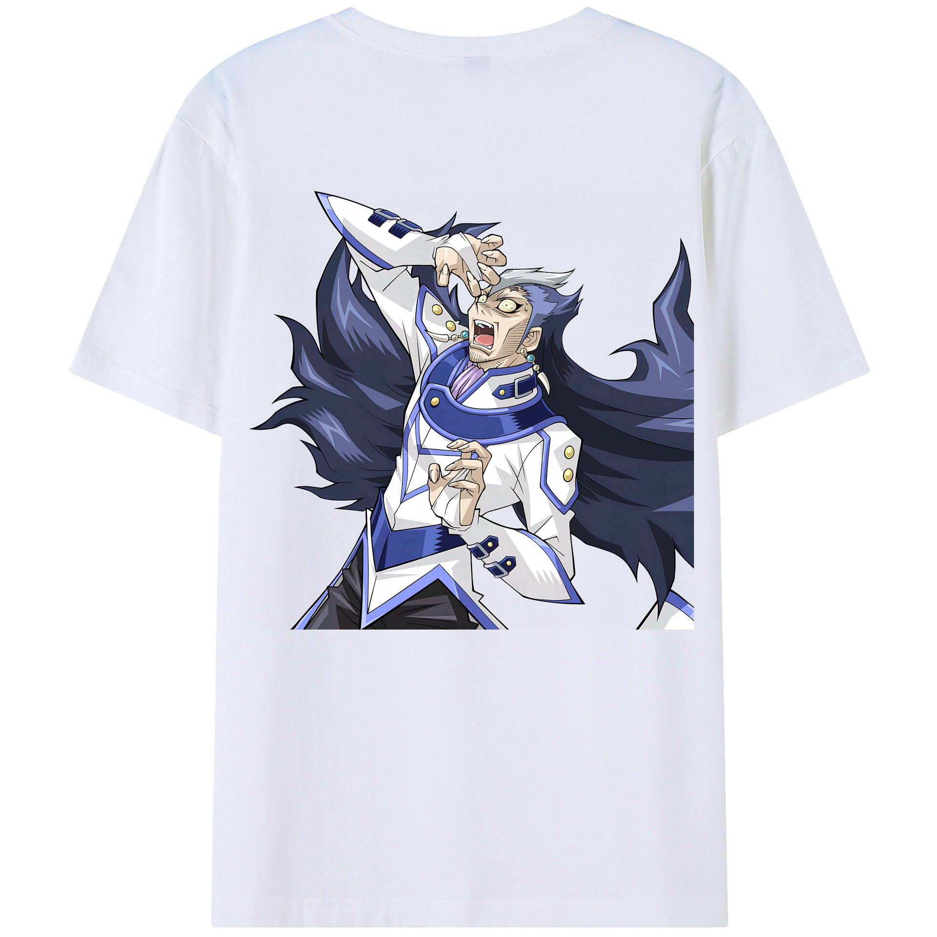 （画像用） 遊☆戯☆王 Yu-Gi-Oh! 綿100％ メンズ半袖Tシャツ（バックプリント） 通気性