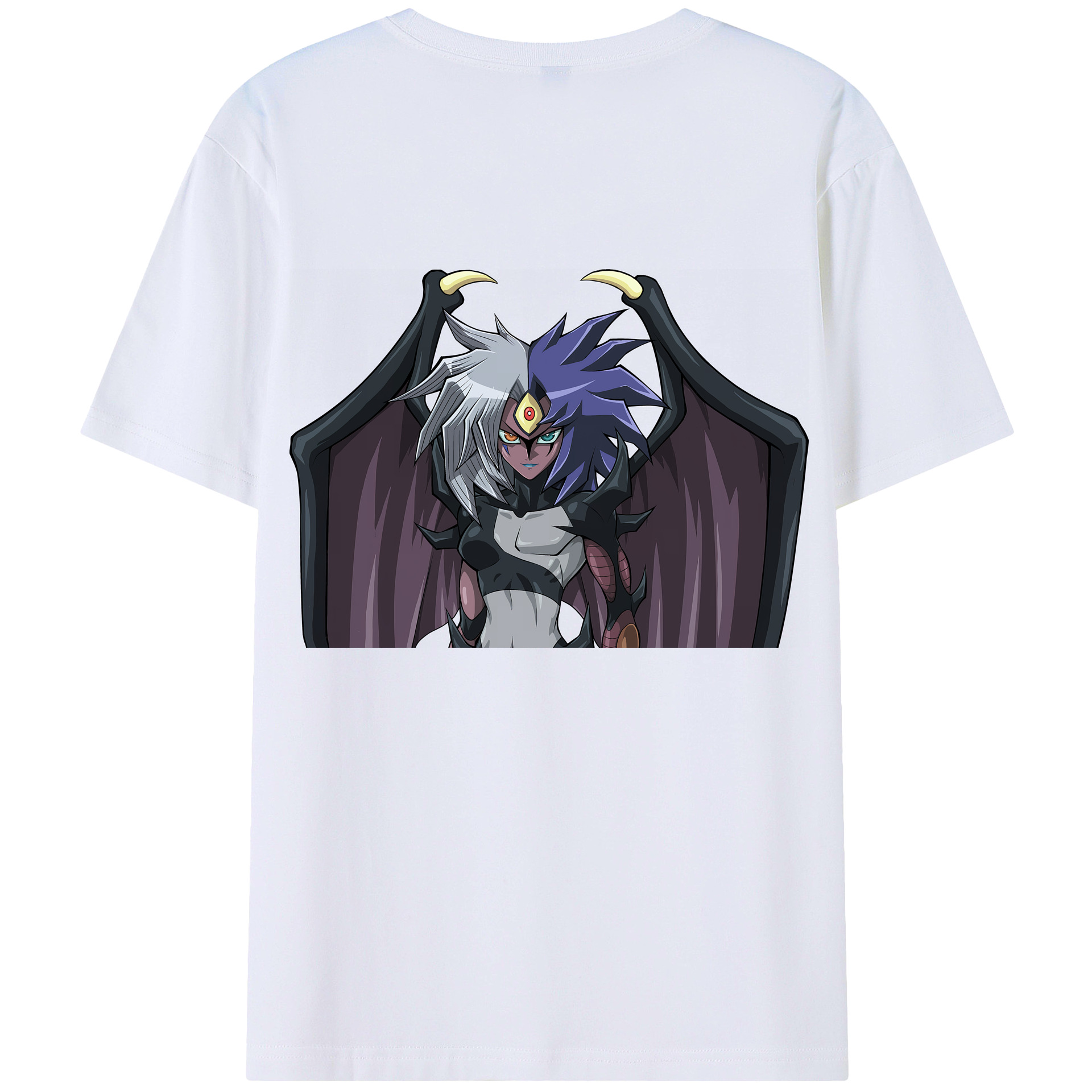 （画像用） 遊☆戯☆王 Yu-Gi-Oh! 綿100％ メンズ半袖Tシャツ（バックプリント） 通気性