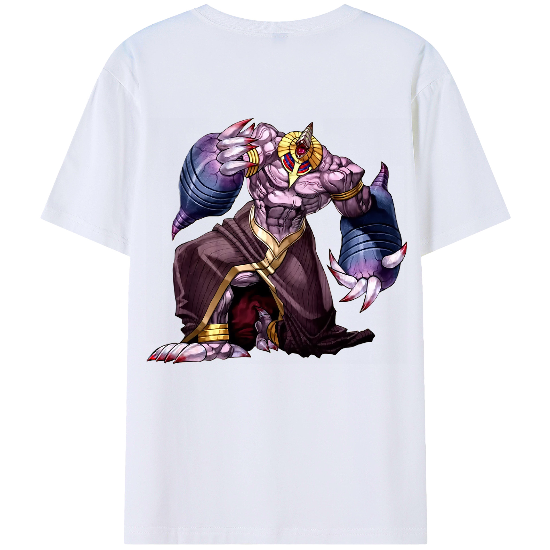 （画像用） 遊☆戯☆王 Yu-Gi-Oh! 綿100％ メンズ半袖Tシャツ（バックプリント） 通気性
