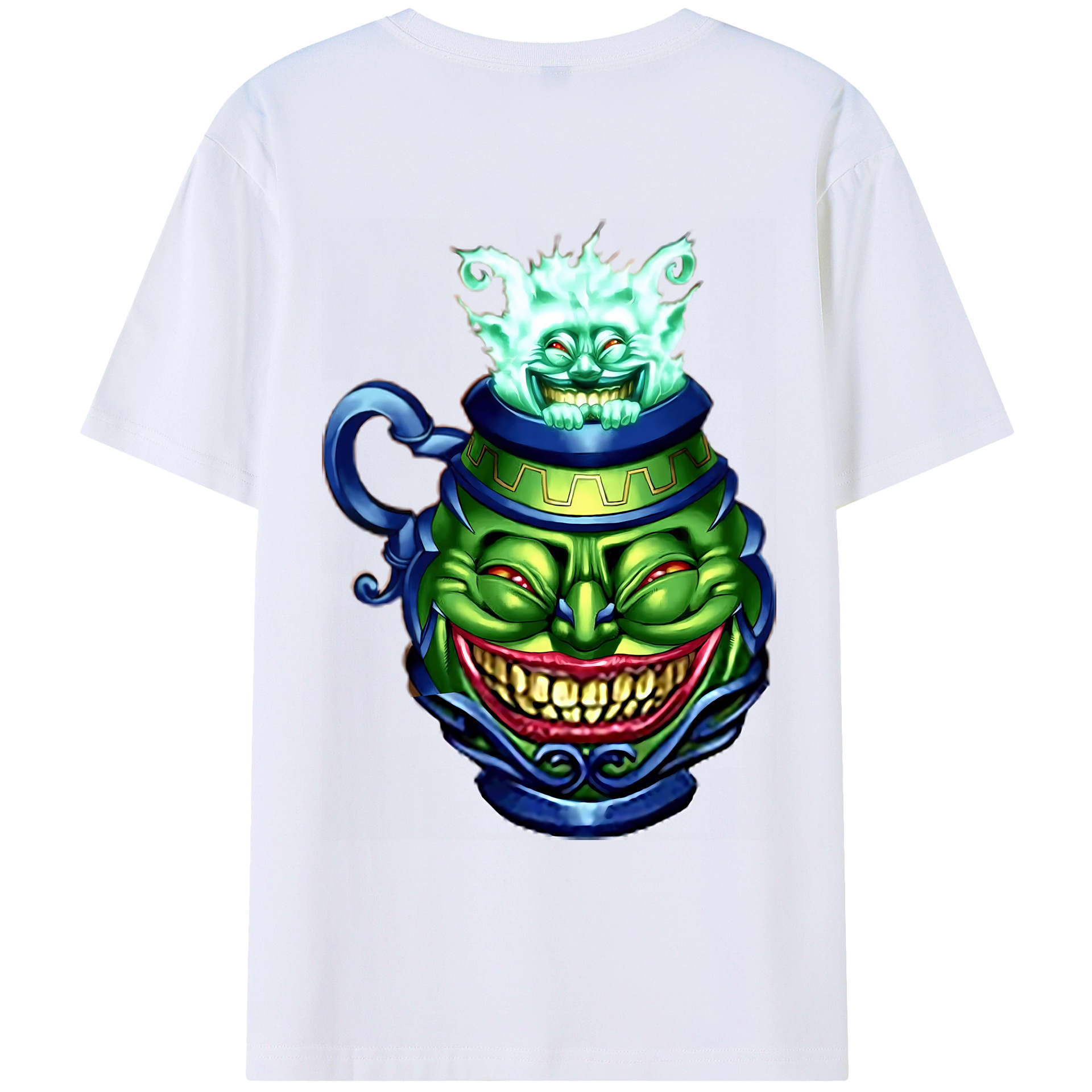 （画像用） 遊☆戯☆王 Yu-Gi-Oh! 綿100％ メンズ半袖Tシャツ（バックプリント） 通気性