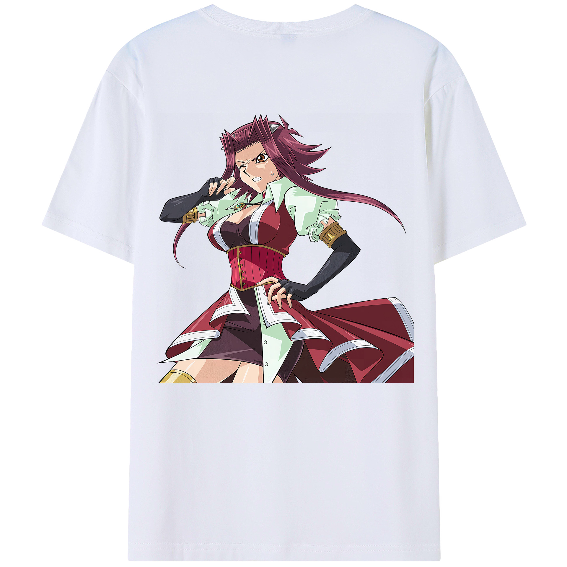 （画像用） 遊☆戯☆王 Yu-Gi-Oh! 綿100％ メンズ半袖Tシャツ（バックプリント） 通気性