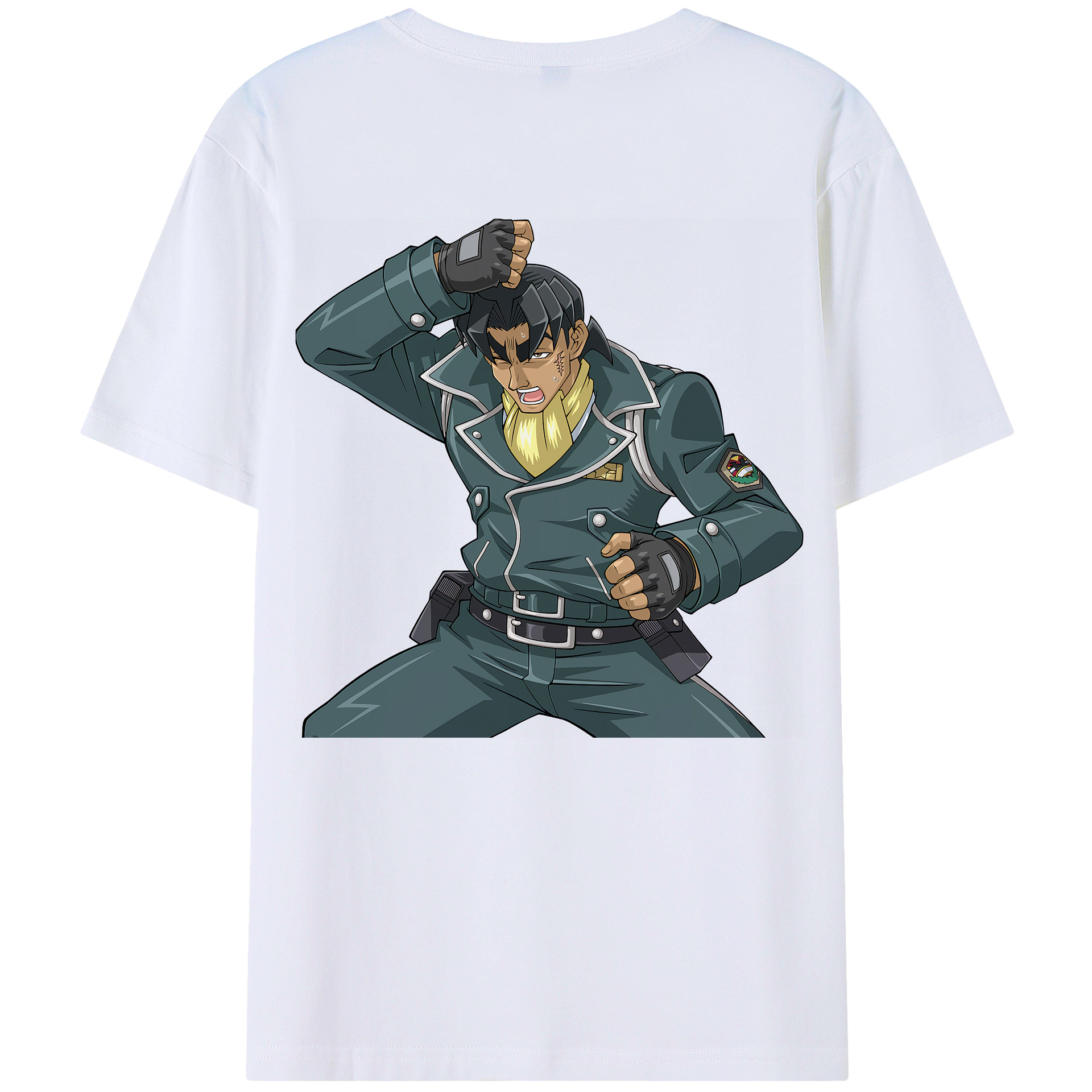 （画像用） 遊☆戯☆王 Yu-Gi-Oh! 綿100％ メンズ半袖Tシャツ（バックプリント） 通気性