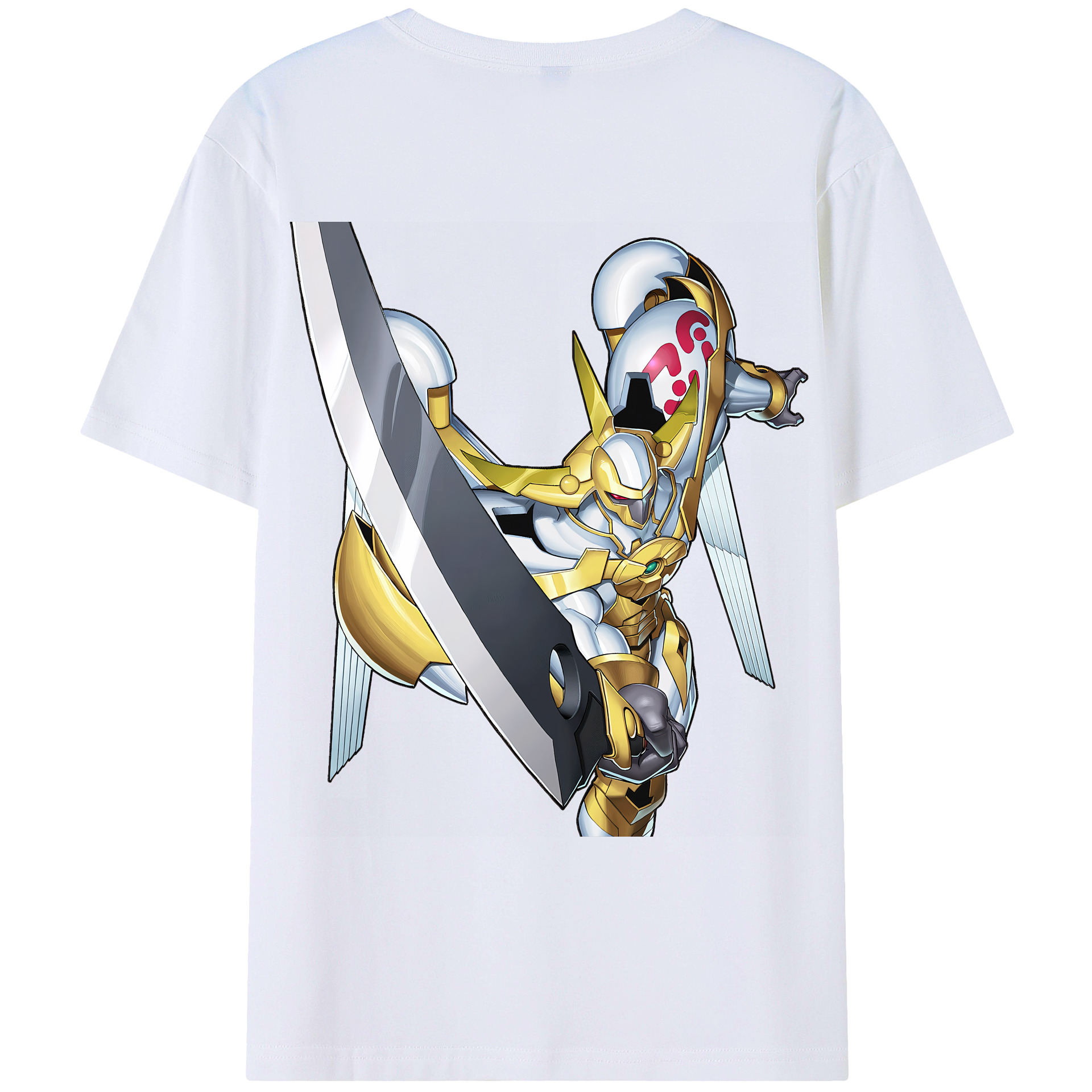 （画像用） 遊☆戯☆王 Yu-Gi-Oh! 綿100％ メンズ半袖Tシャツ（バックプリント） 通気性
