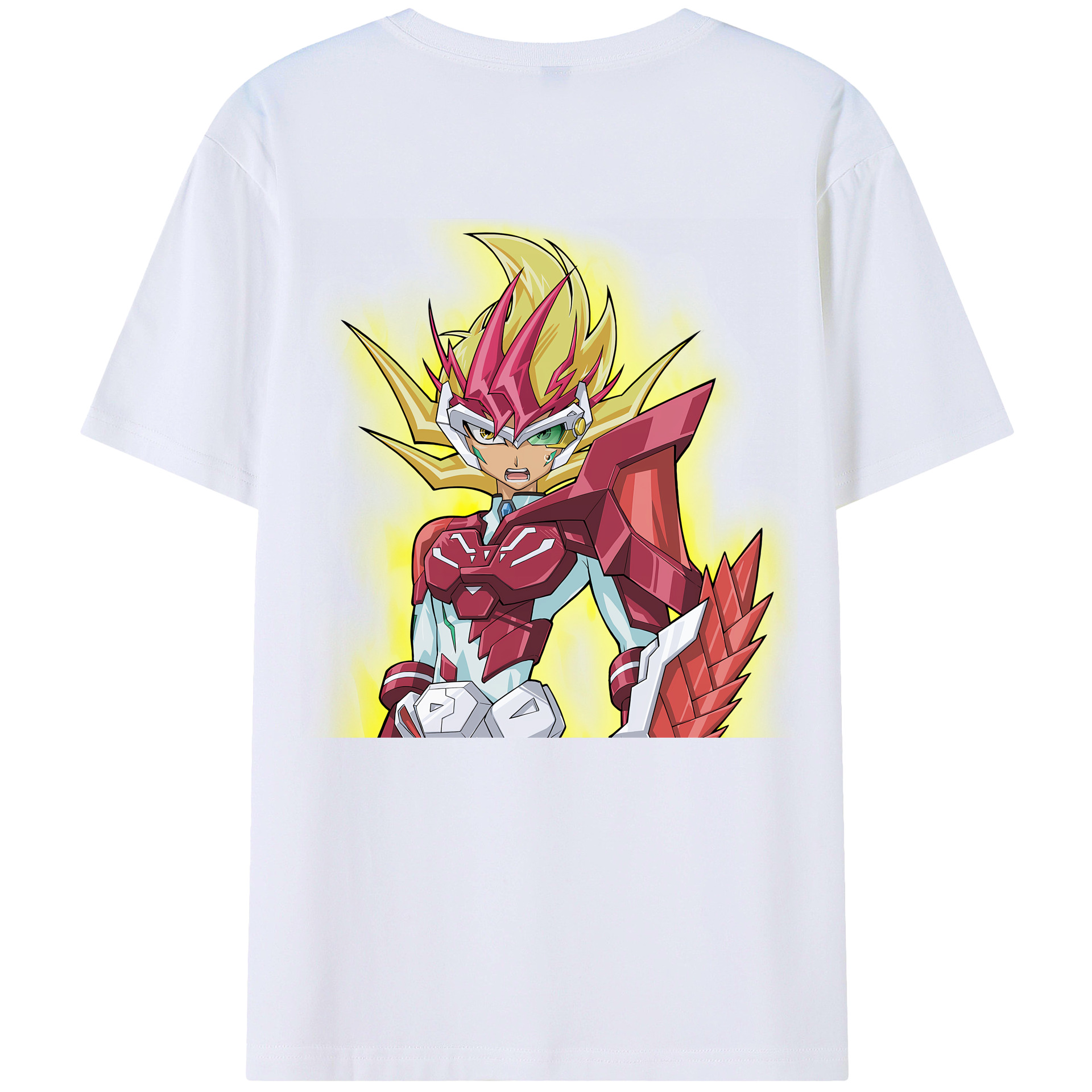 （画像用） 遊☆戯☆王 Yu-Gi-Oh! 綿100％ メンズ半袖Tシャツ（バックプリント） 通気性