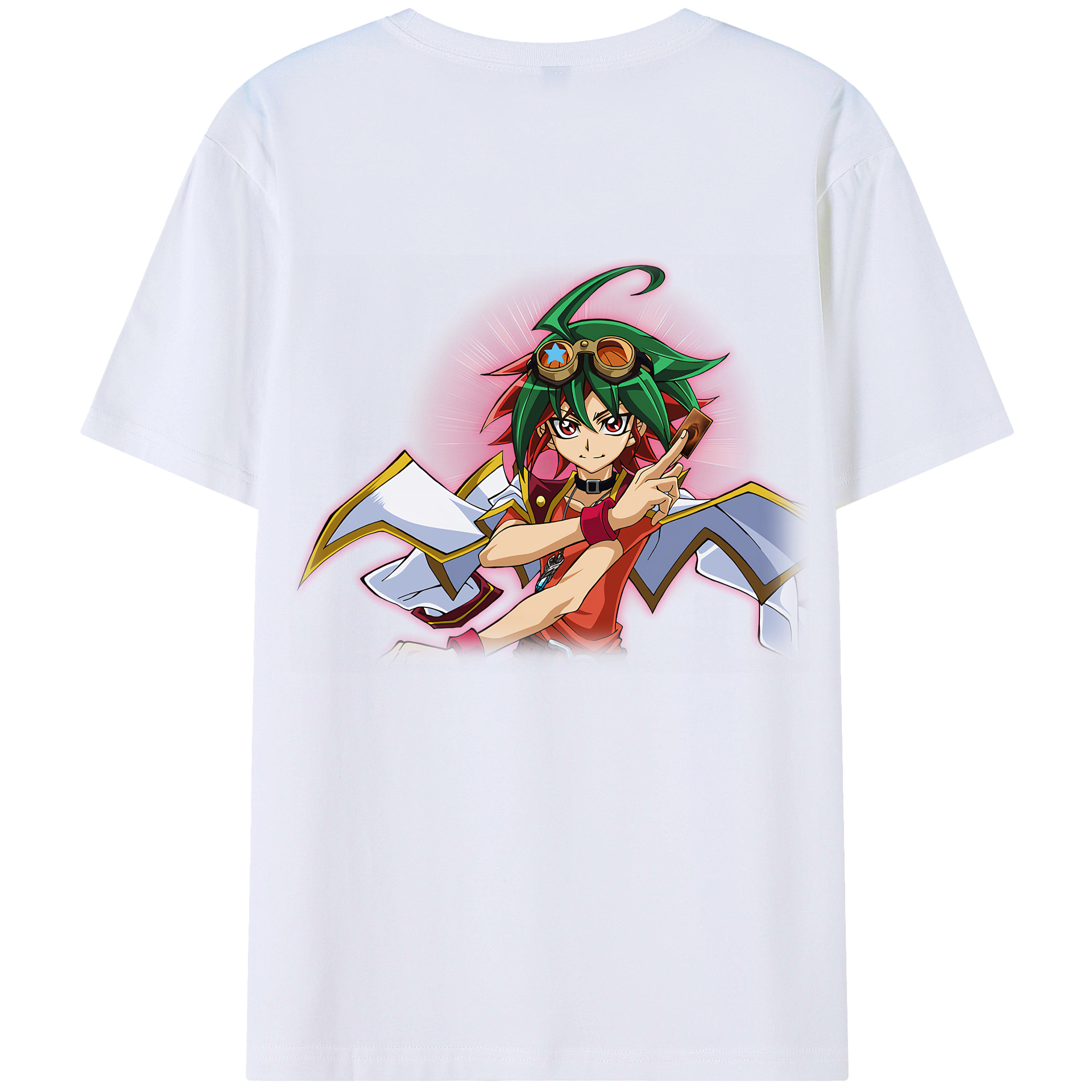 （画像用） 遊☆戯☆王 Yu-Gi-Oh! 綿100％ メンズ半袖Tシャツ（バックプリント） 通気性