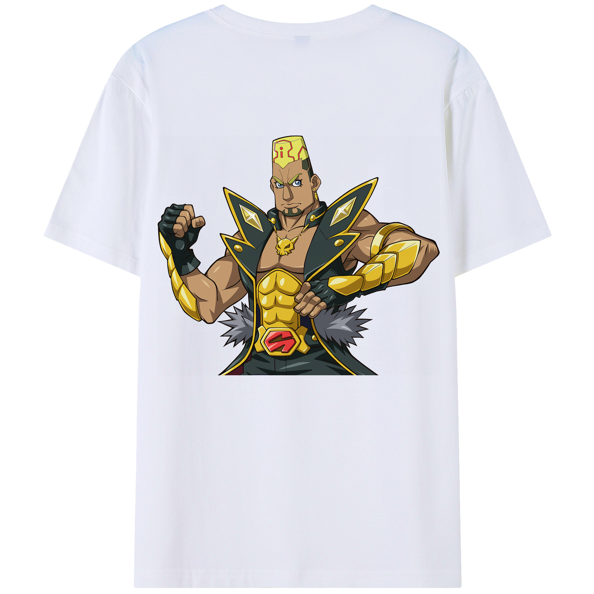 （画像用） 遊☆戯☆王 Yu-Gi-Oh! 綿100％ メンズ半袖Tシャツ（バックプリント） 通気性