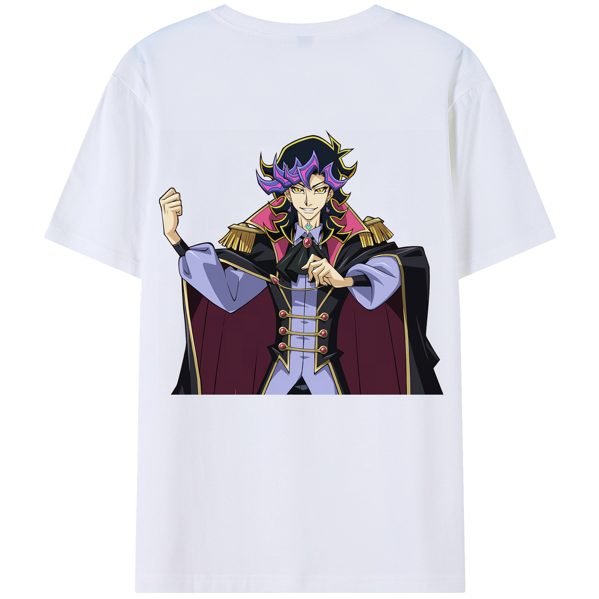 （画像用） 遊☆戯☆王 Yu-Gi-Oh! 綿100％ メンズ半袖Tシャツ（バックプリント） 通気性