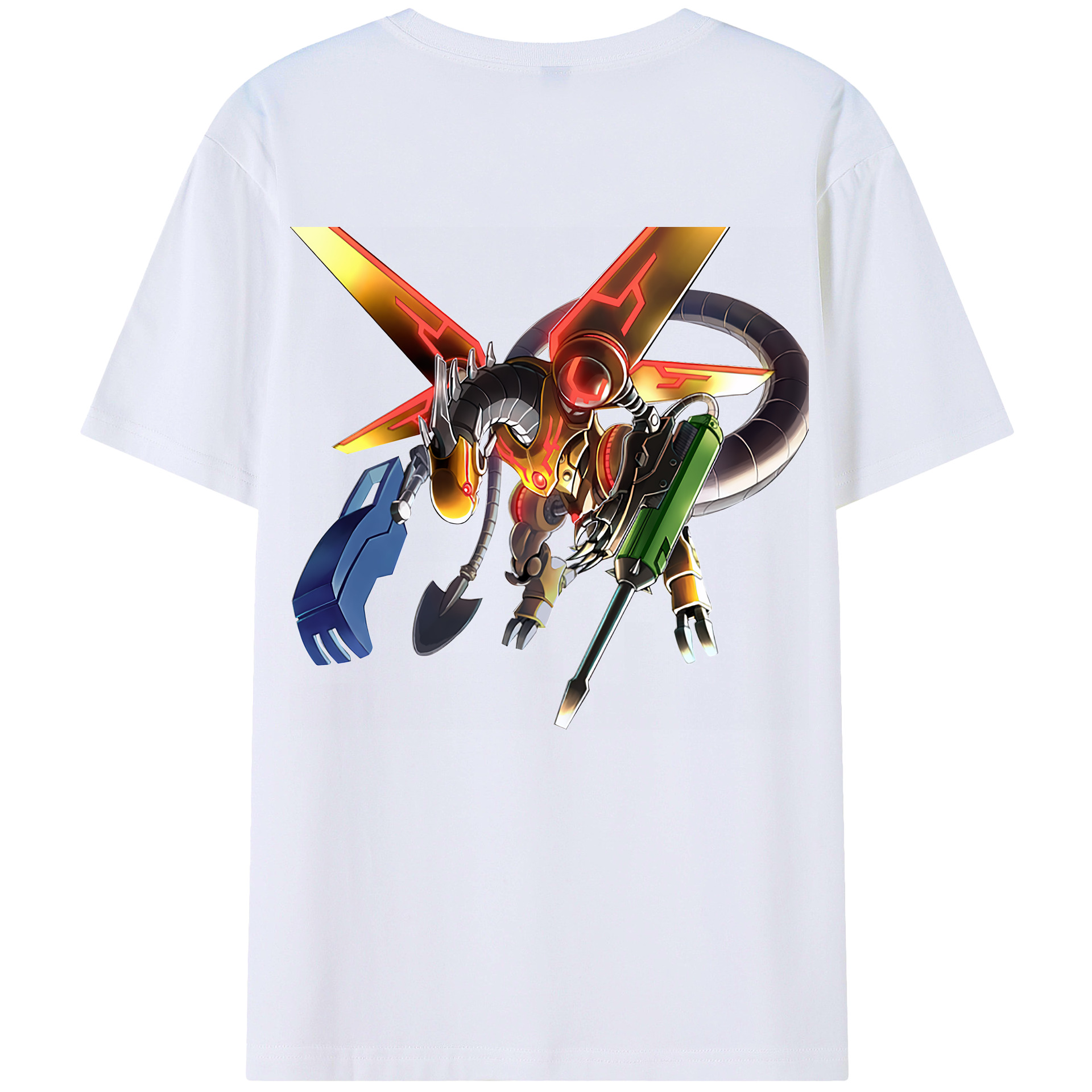 （画像用） 遊☆戯☆王 Yu-Gi-Oh! 綿100％ メンズ半袖Tシャツ（バックプリント） 通気性