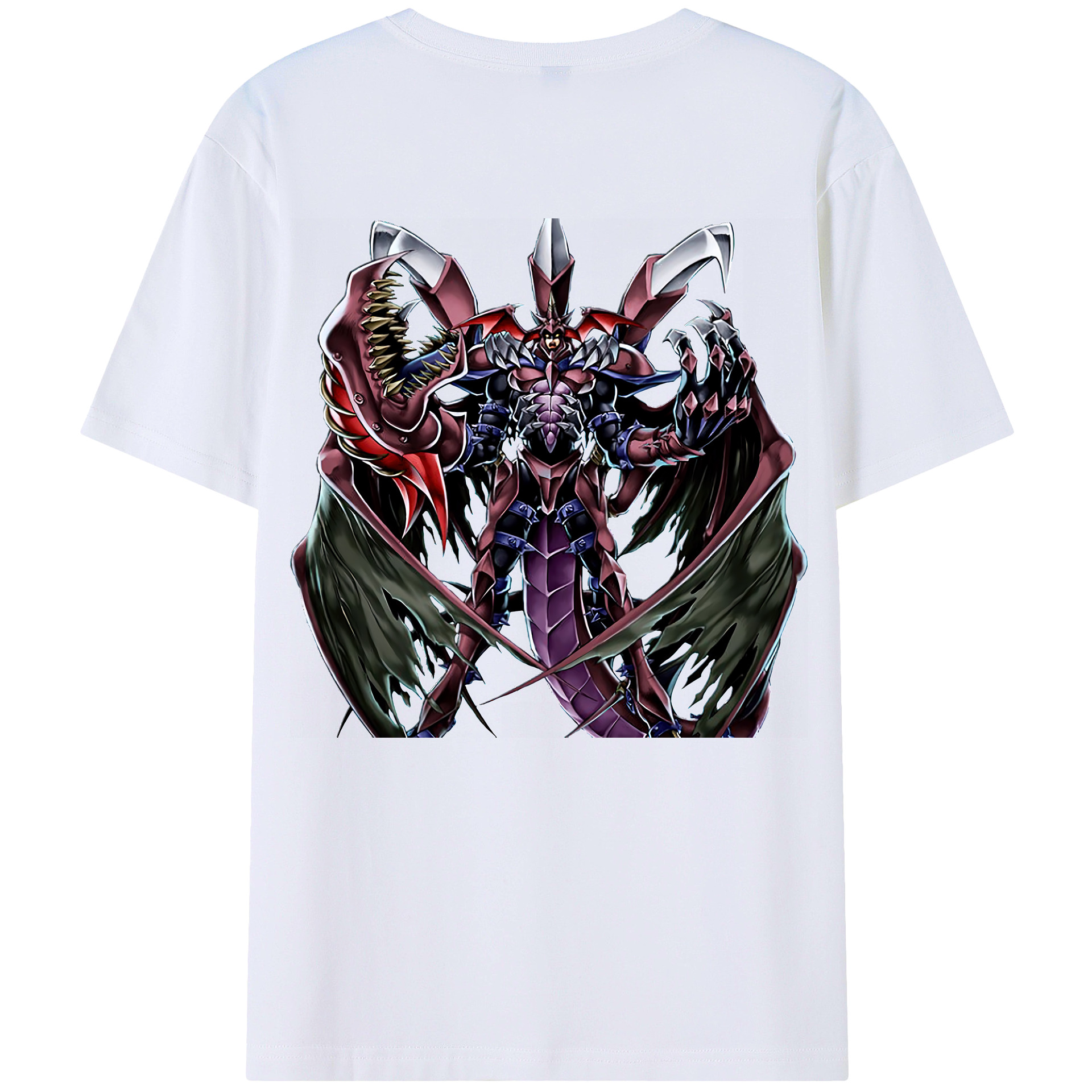 （画像用） 遊☆戯☆王 Yu-Gi-Oh! 綿100％ メンズ半袖Tシャツ（バックプリント） 通気性