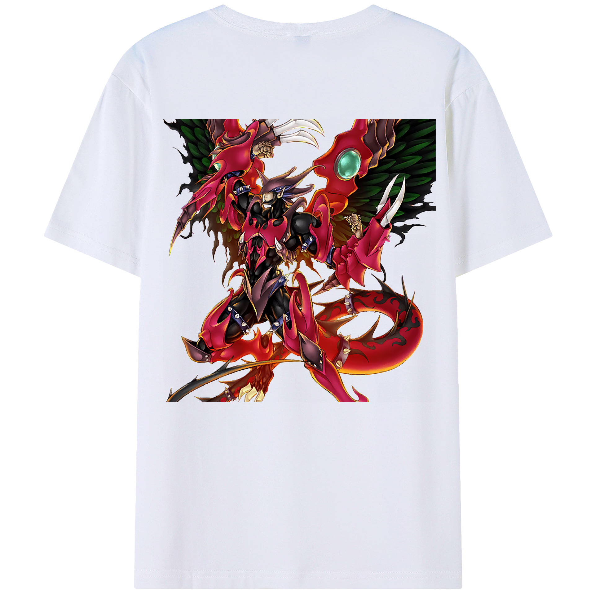 （画像用） 遊☆戯☆王 Yu-Gi-Oh! 綿100％ メンズ半袖Tシャツ（バックプリント） 通気性